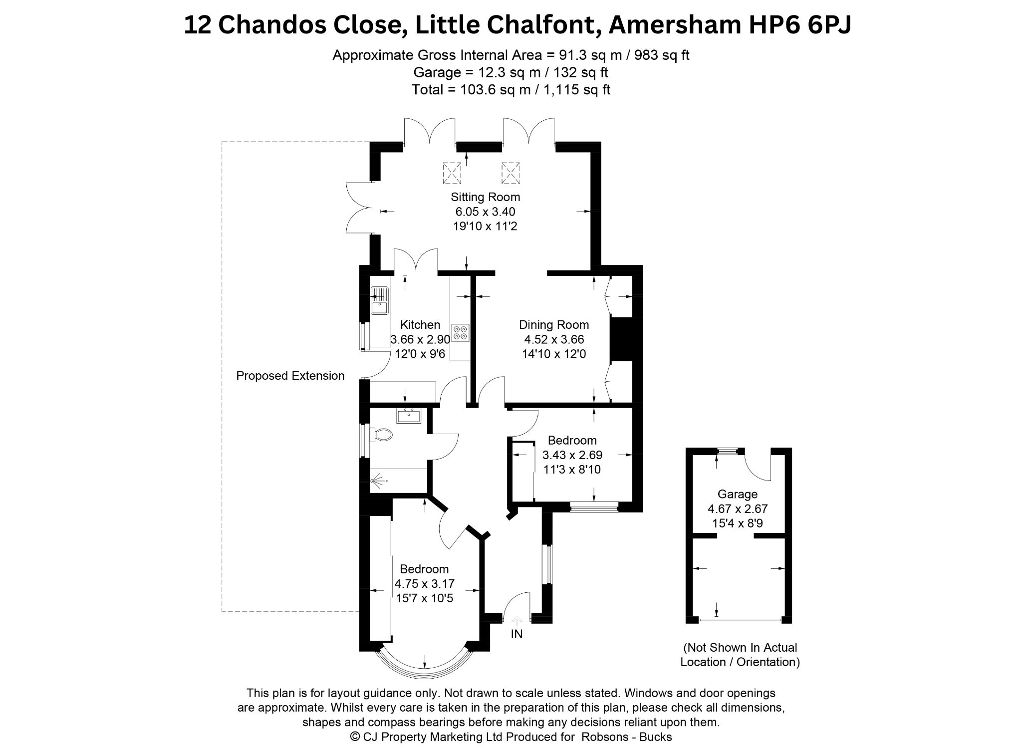 12 Chandos Close, Little Chalfont floorplan