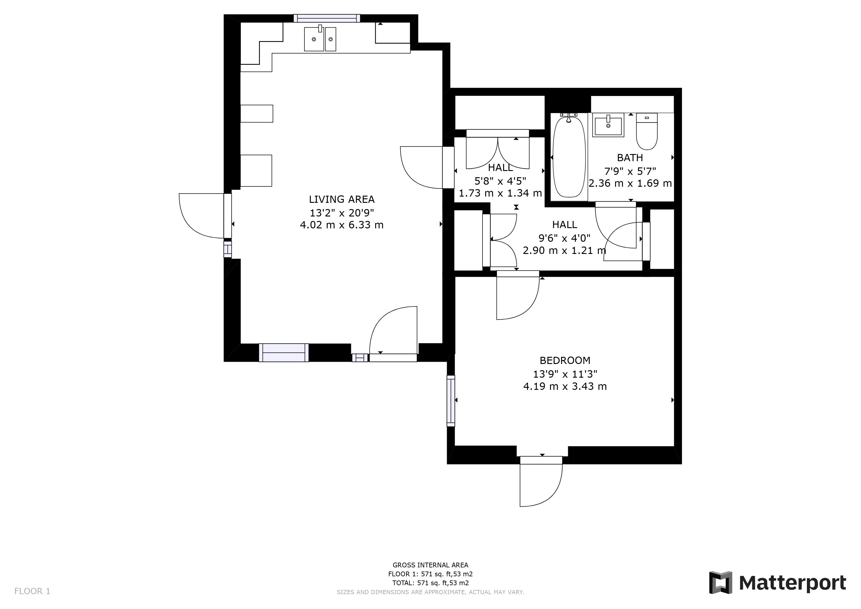 Warminster Road, South Norwood, Greater London SE25, 1 bedroom flat for