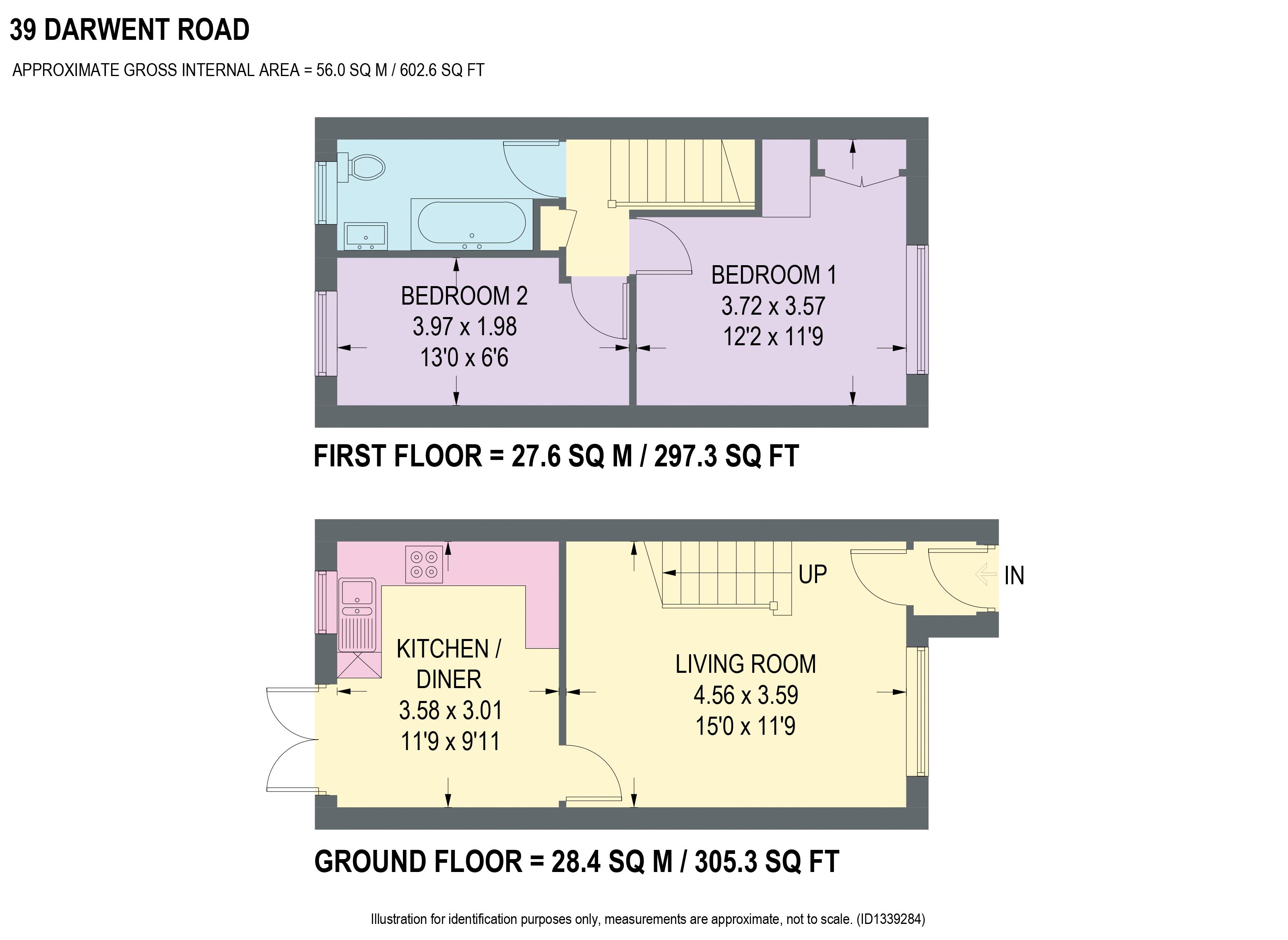 39, Darwent Road, Chesterfield floorplan