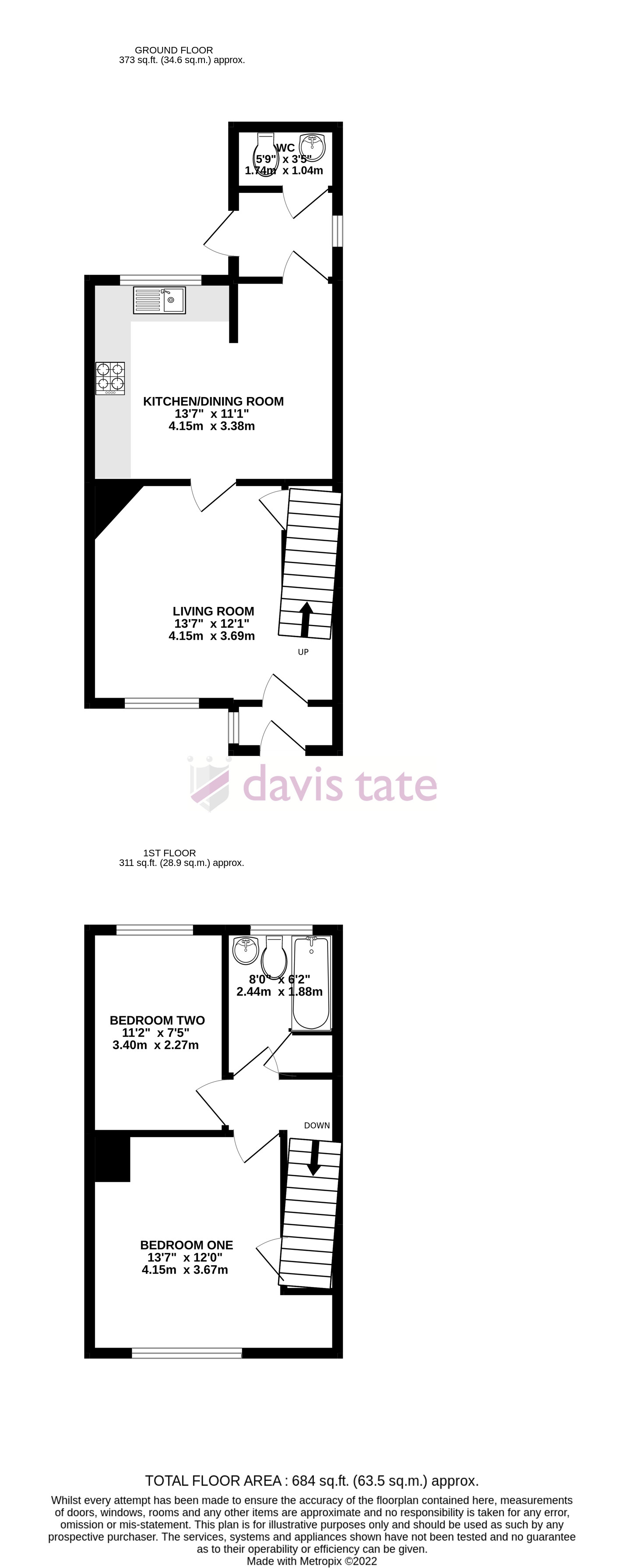 Princess Gardens, Grove, Wantage, Oxfordshire OX12, 2 bedroom terraced