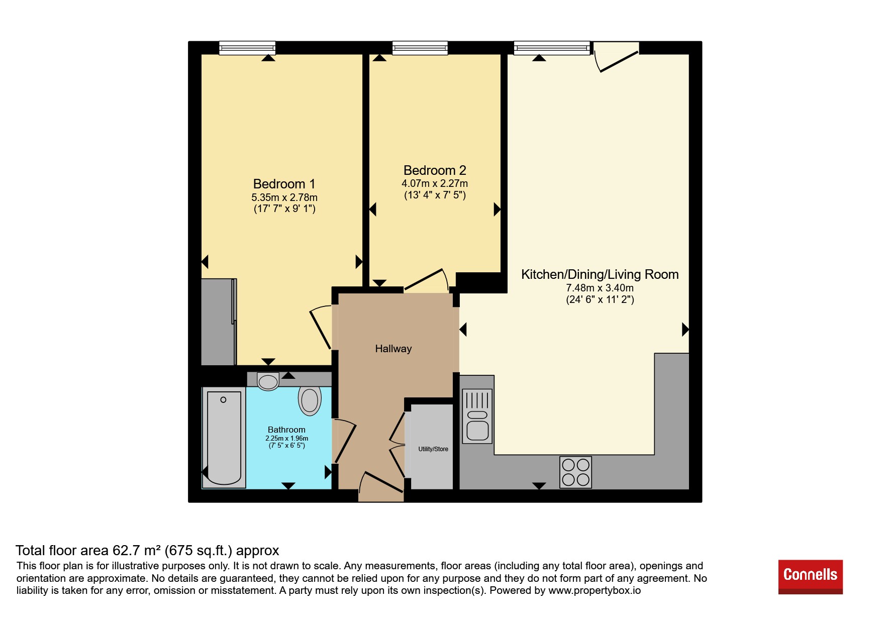 7, Marketfield Way, Redhill floorplan