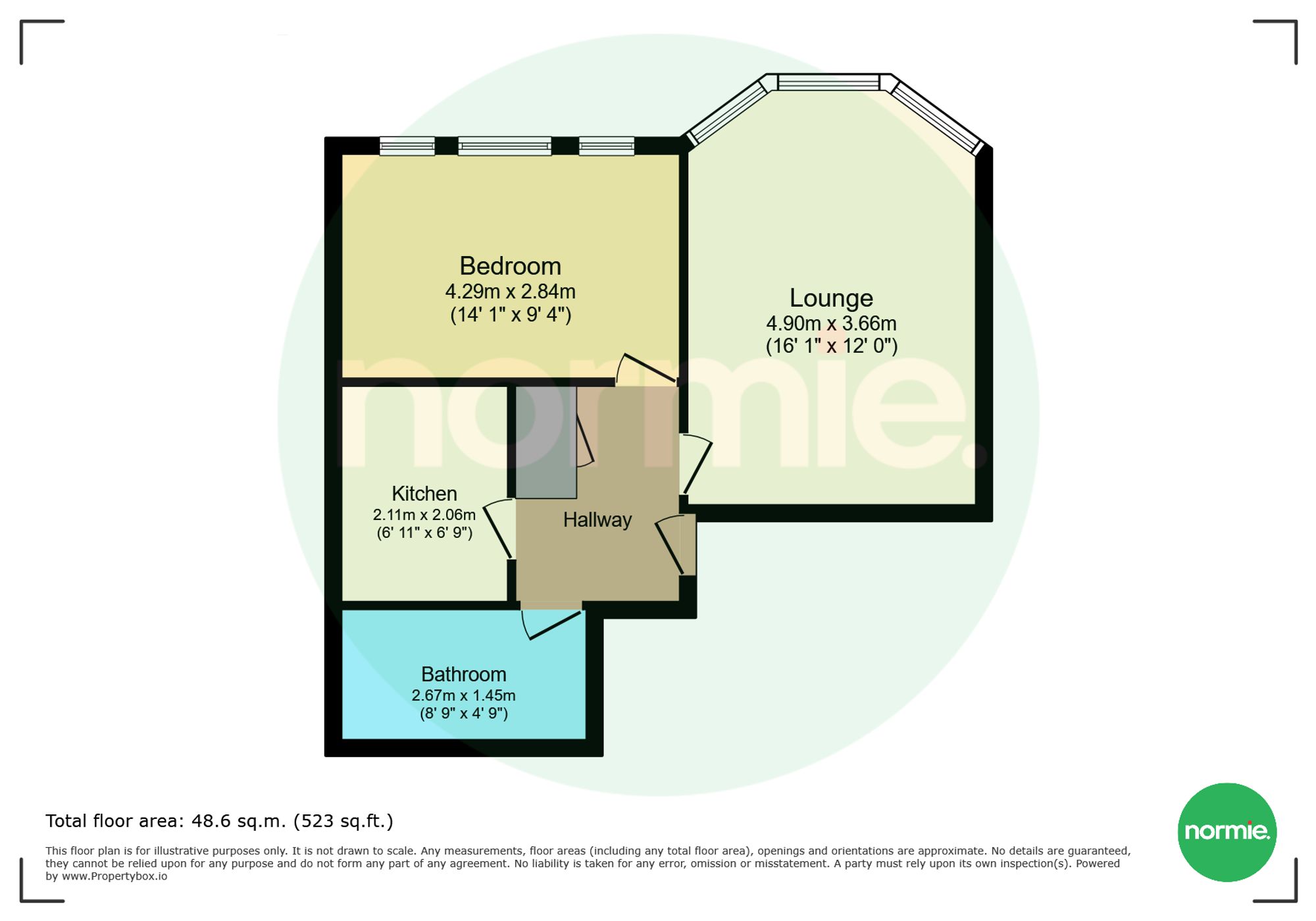 Apt 1, The Oaks 157-159 Bury Old Road, Salford floorplan