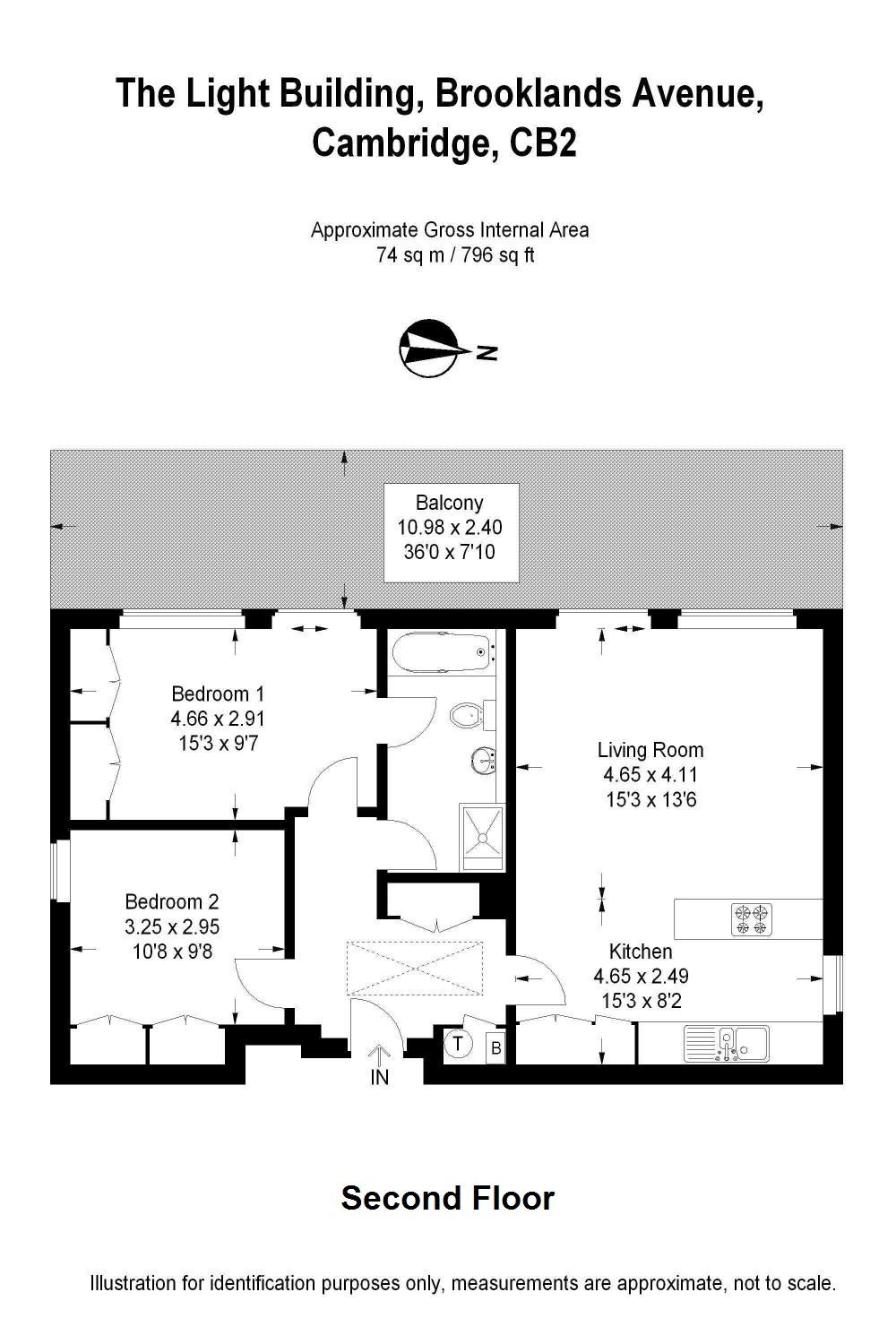 2 Bedrooms Flat to rent in The Light Building, Brooklands Avenue, Cambridge CB2