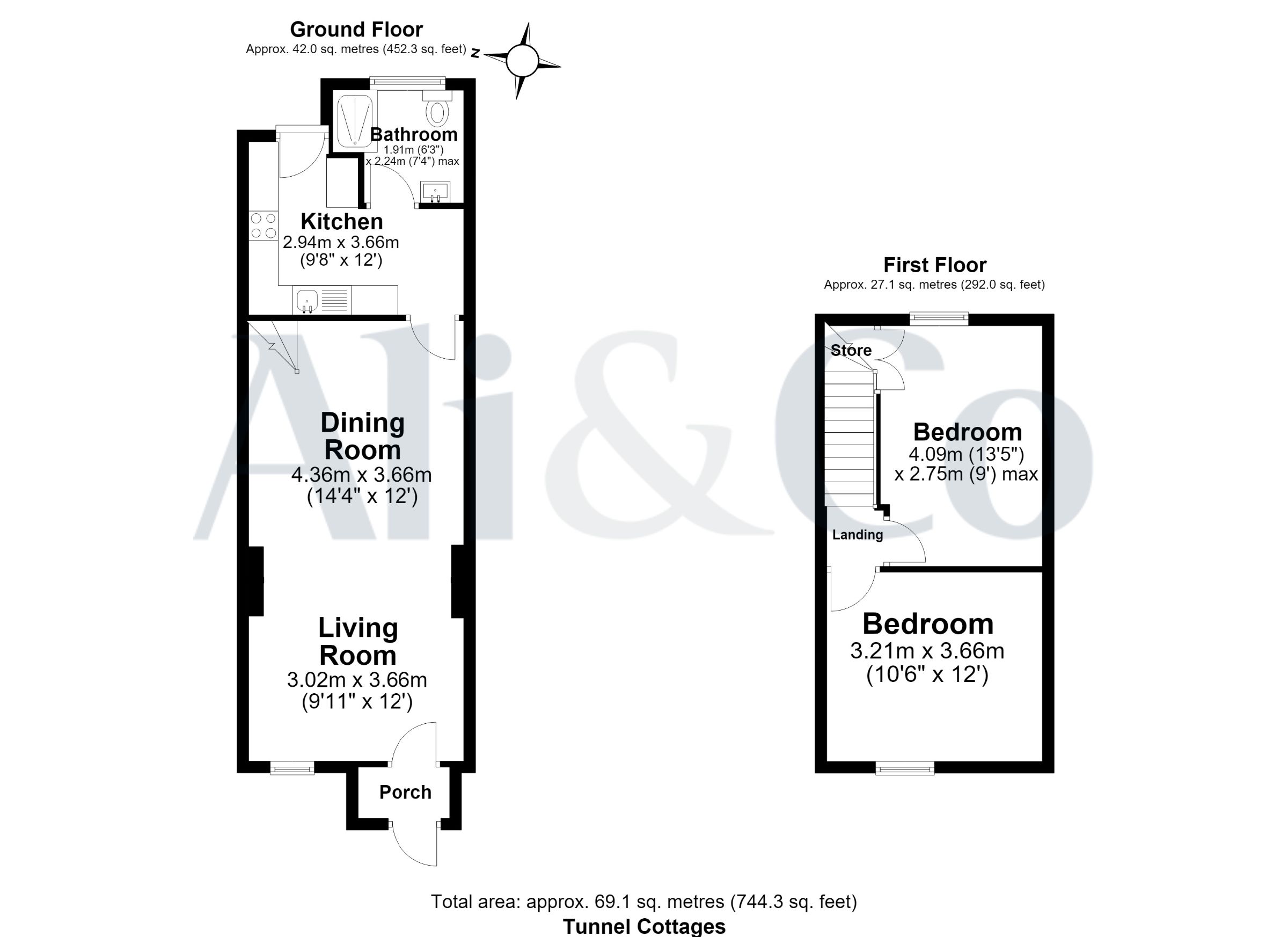 6 Tunnel Cottages, Grays floorplan