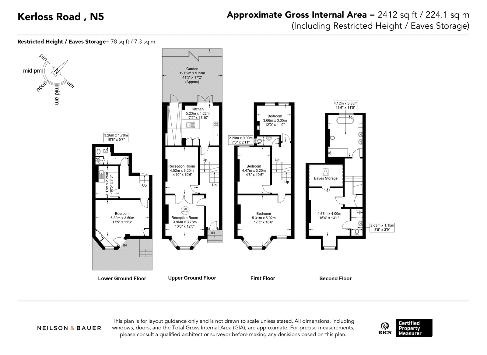 12, Kelross Road, London floorplan
