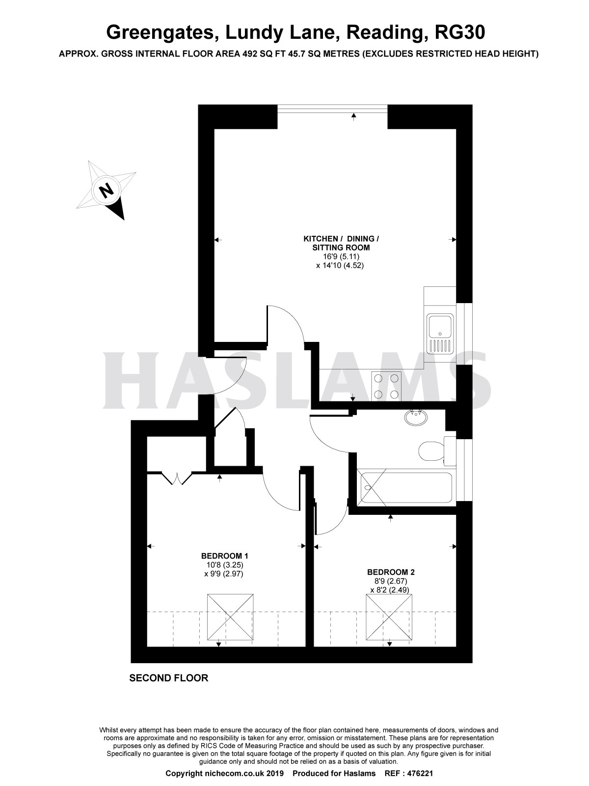 2 Bedrooms Flat for sale in Greengates, Lundy Lane, Reading RG30