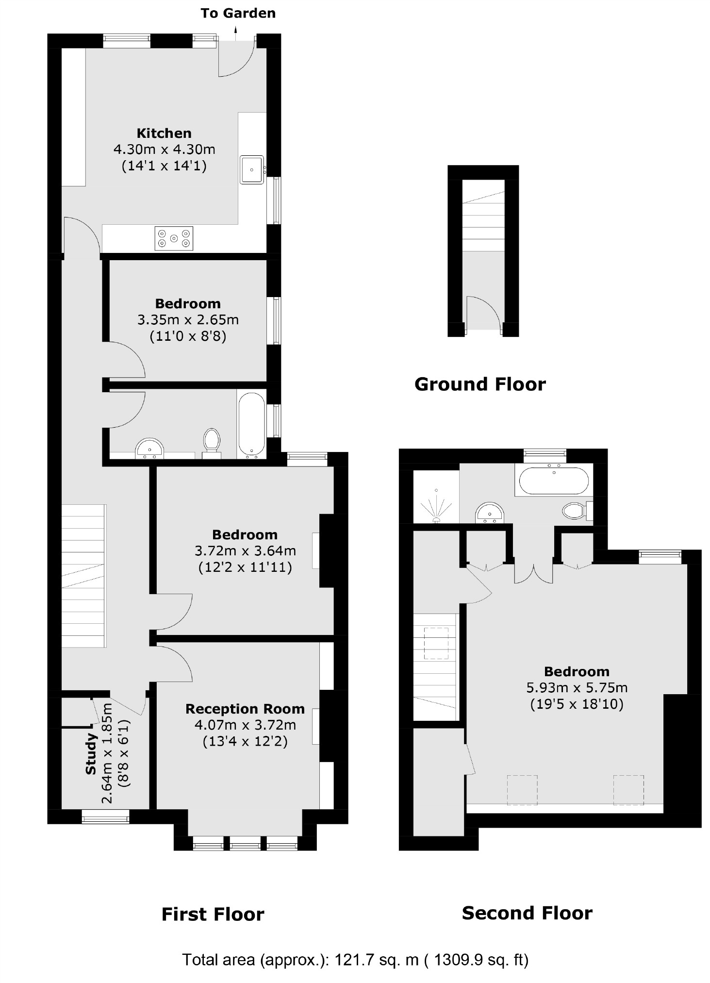 74A, Waldron Road, London floorplan