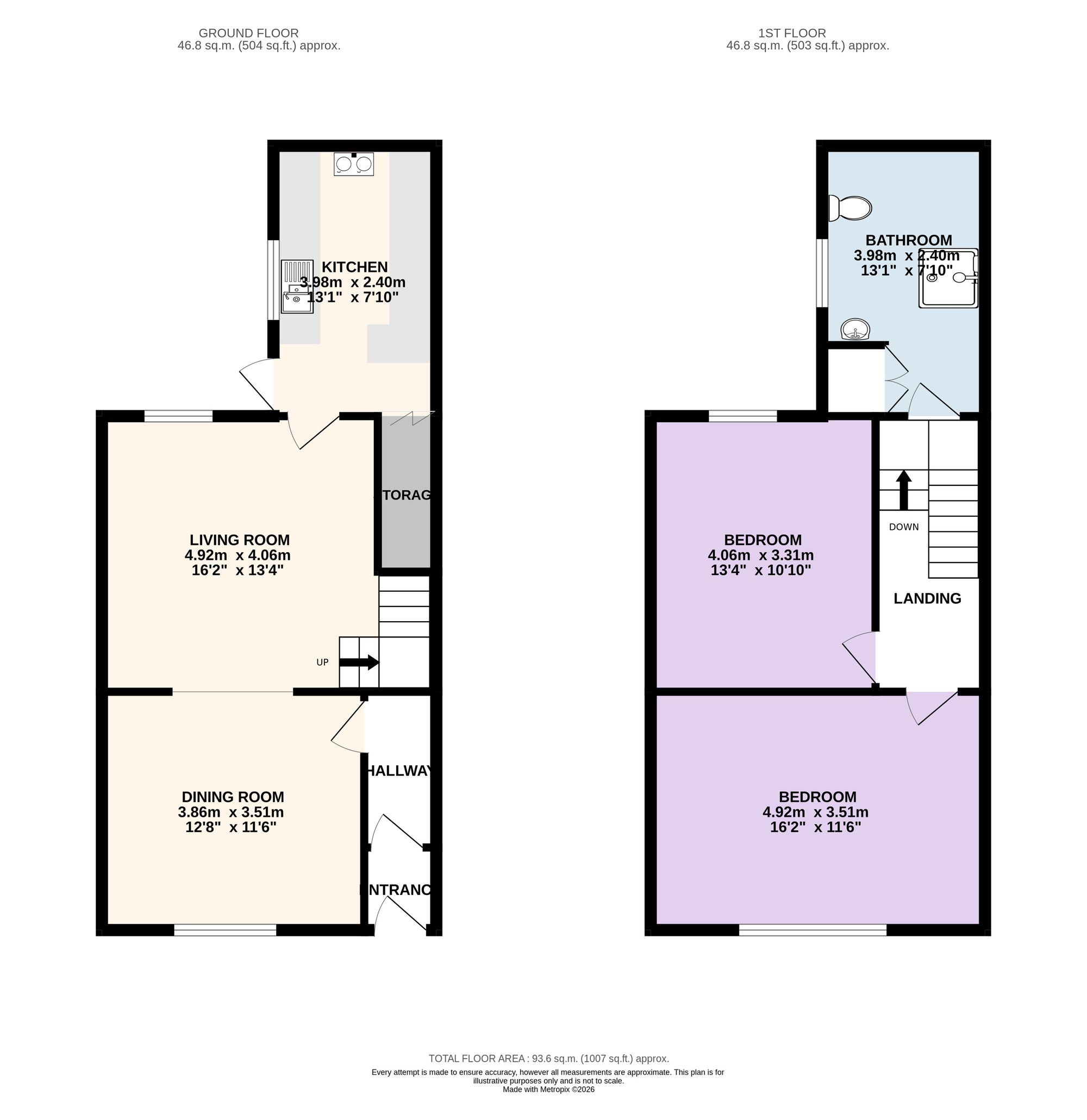 1 Regent Street, Preston floorplan