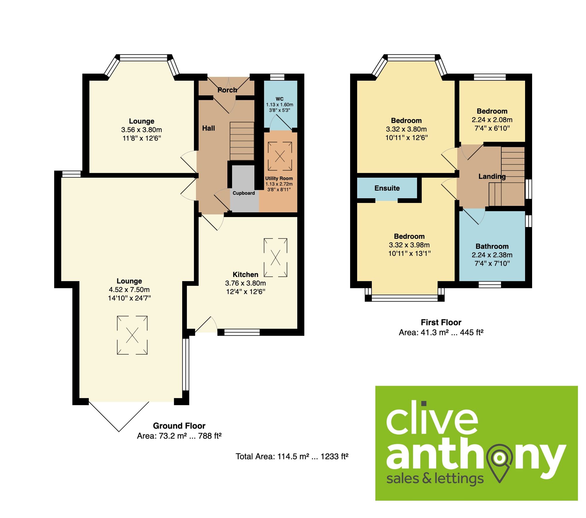 3 Kings Avenue, Manchester floorplan
