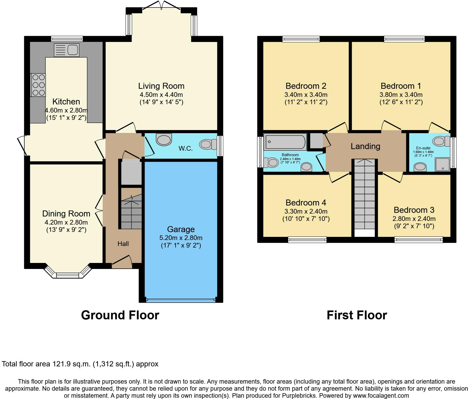 11, St. Lukes Way, Nuneaton floorplan