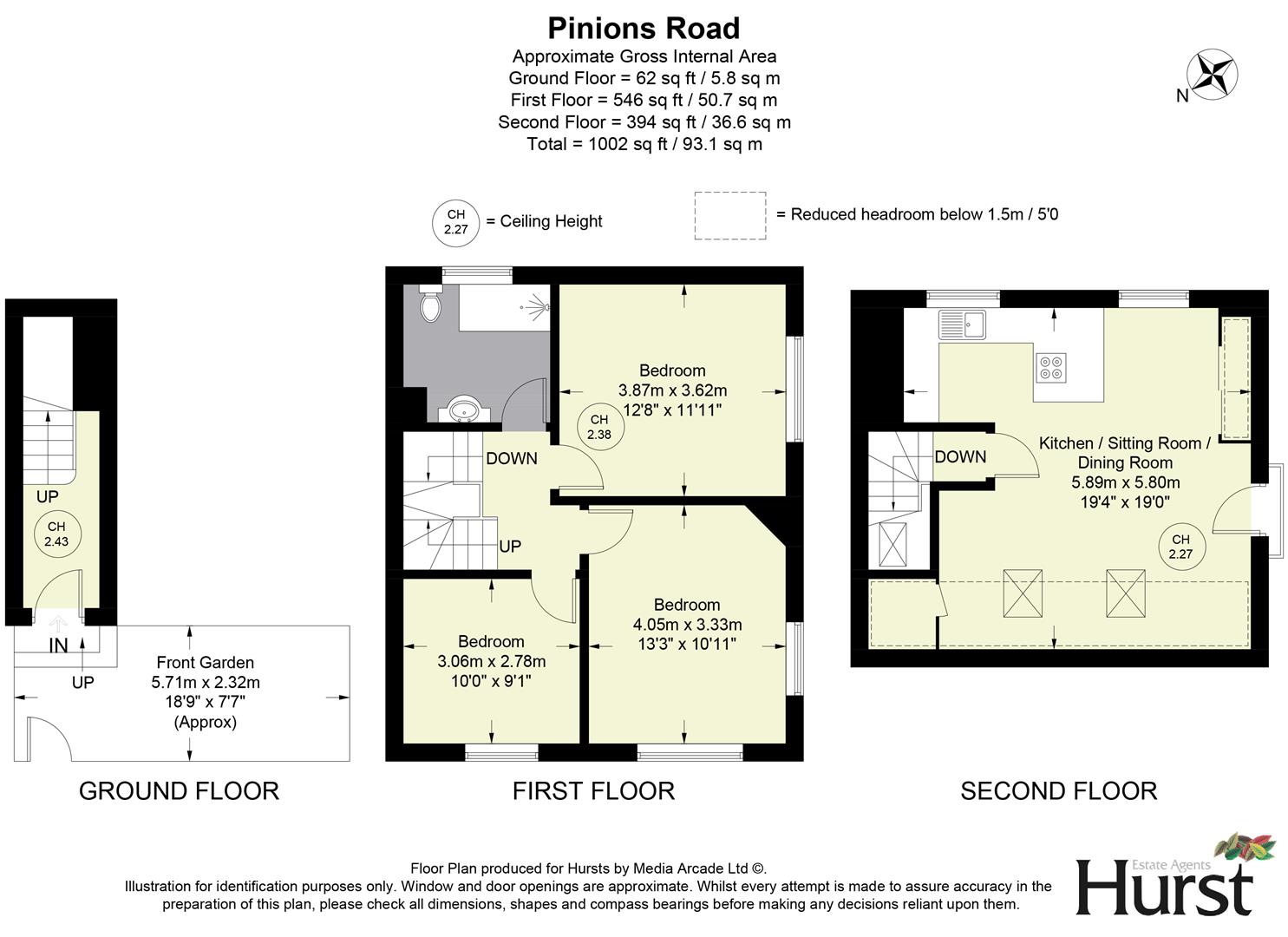 Flat 2, 32, Pinions Road, High Wycombe floorplan