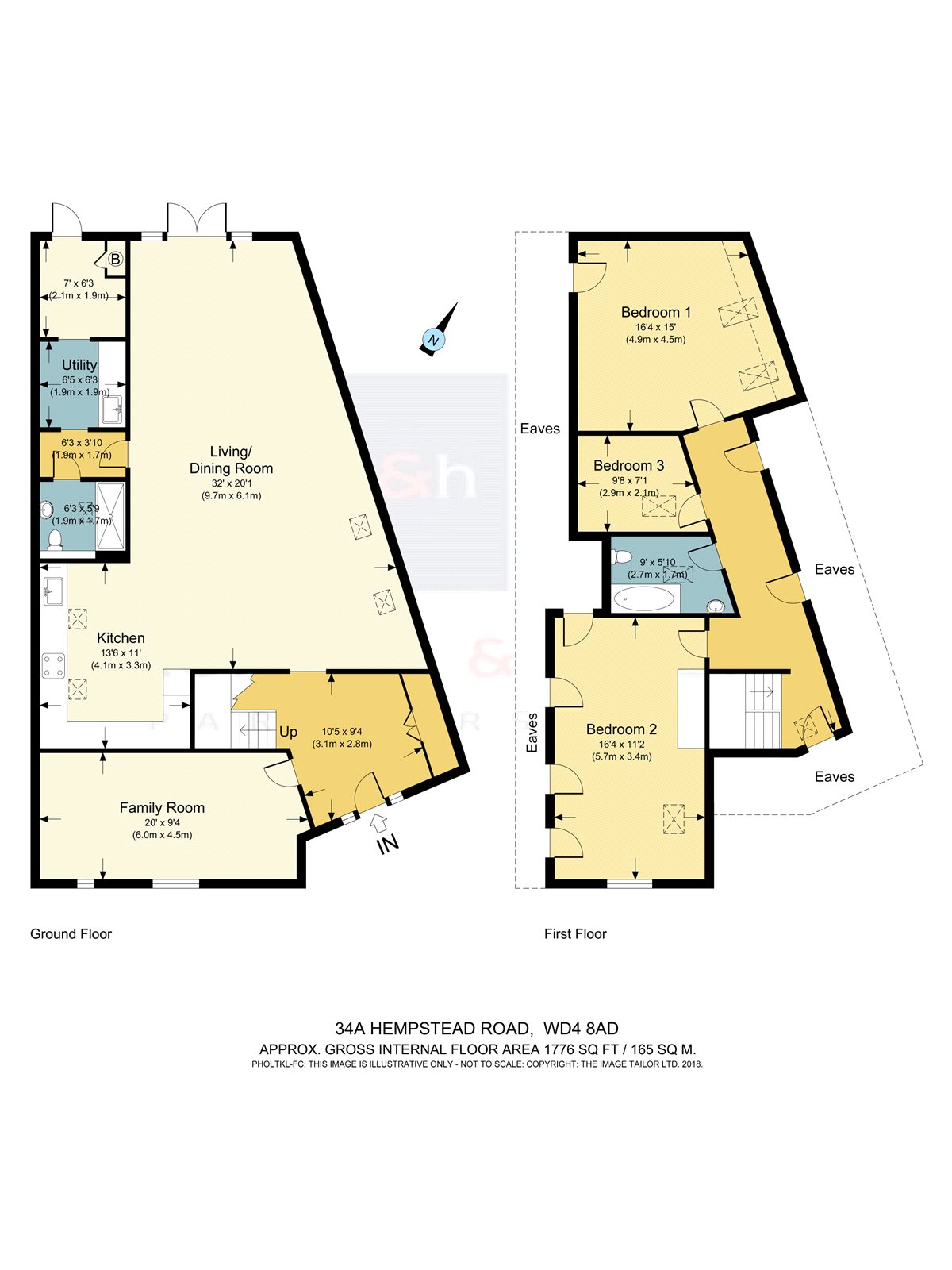 3 Bedrooms Detached bungalow for sale in Hempstead Road, Kings Langley WD4