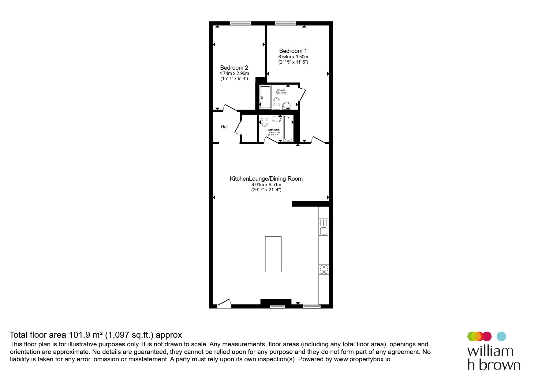Flat 3, 10, Victoria Street, Newark floorplan