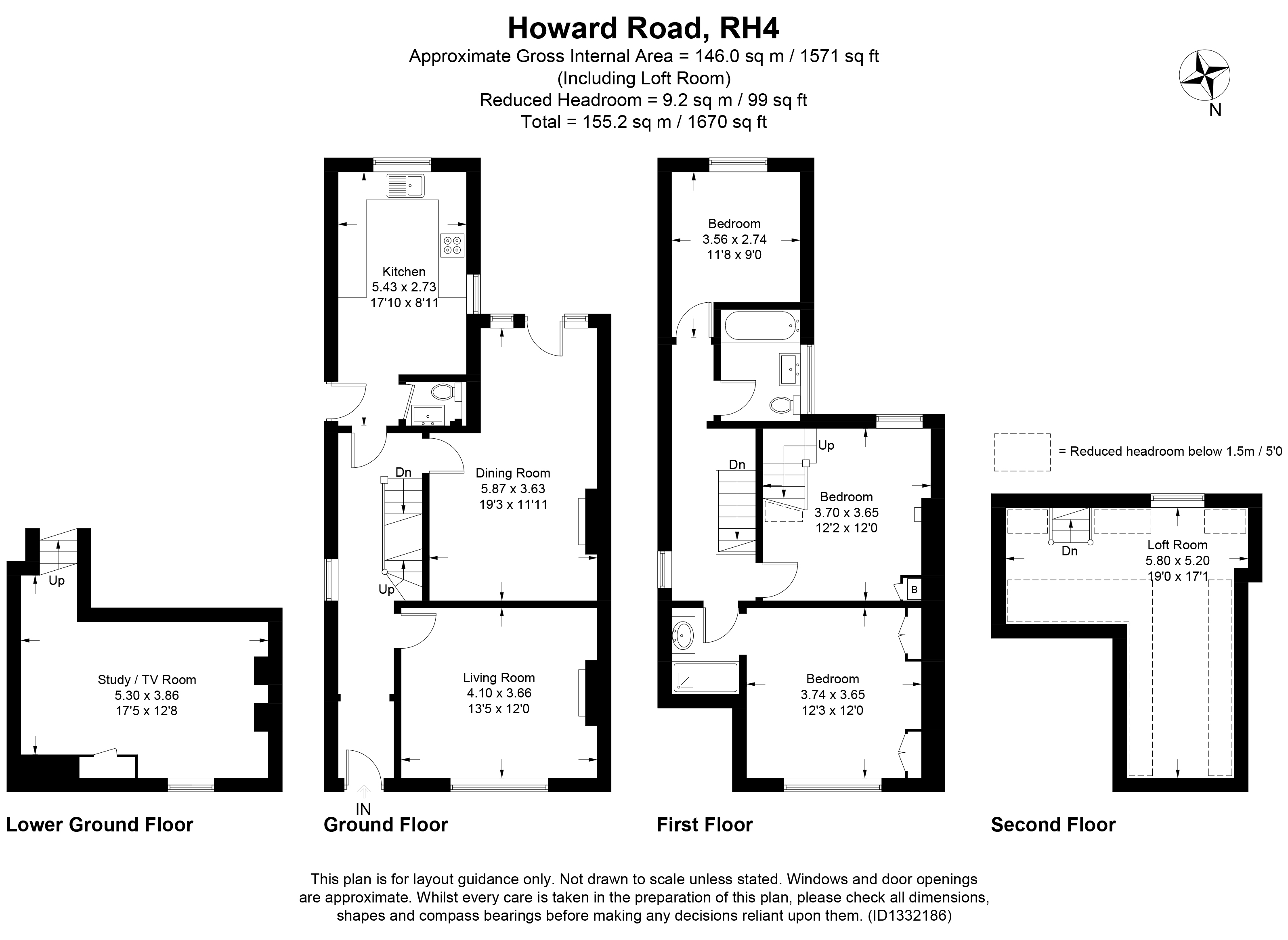 26, Howard Road, Dorking floorplan