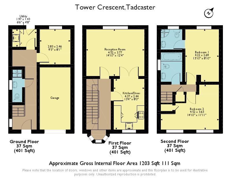 3 Bedrooms End terrace house for sale in Tower Crescent, Tadcaster LS24