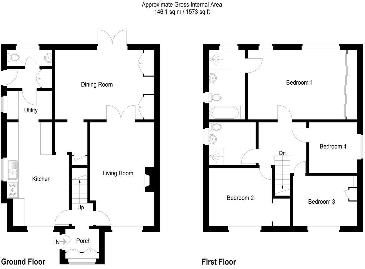 16, Fox Grove, Huntingdon floorplan