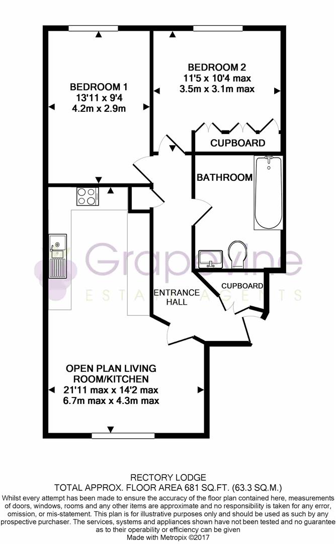 2 Bedrooms Flat to rent in Rectory Close, Wokingham RG40