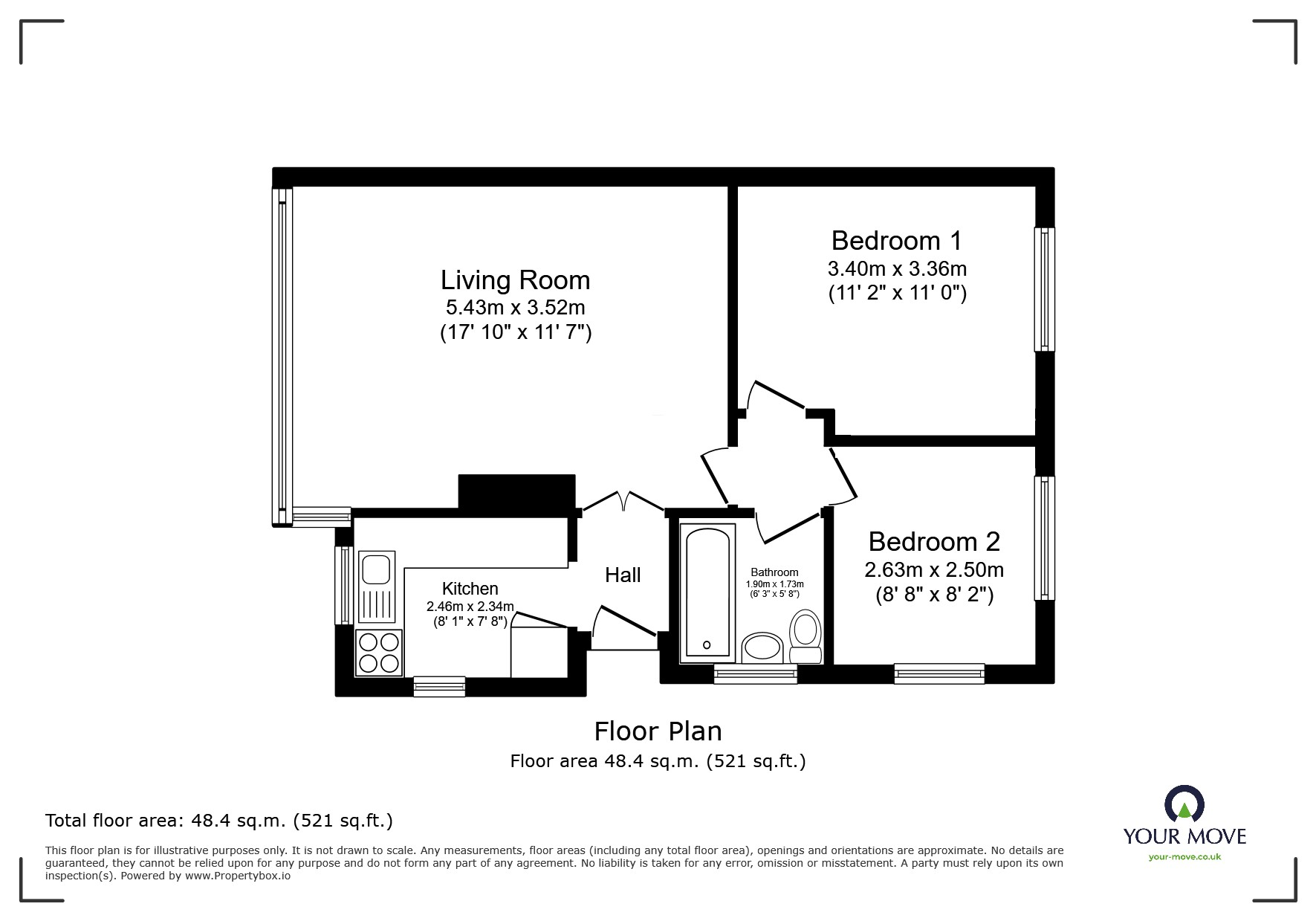 10, Belmont Avenue, Swinton floorplan