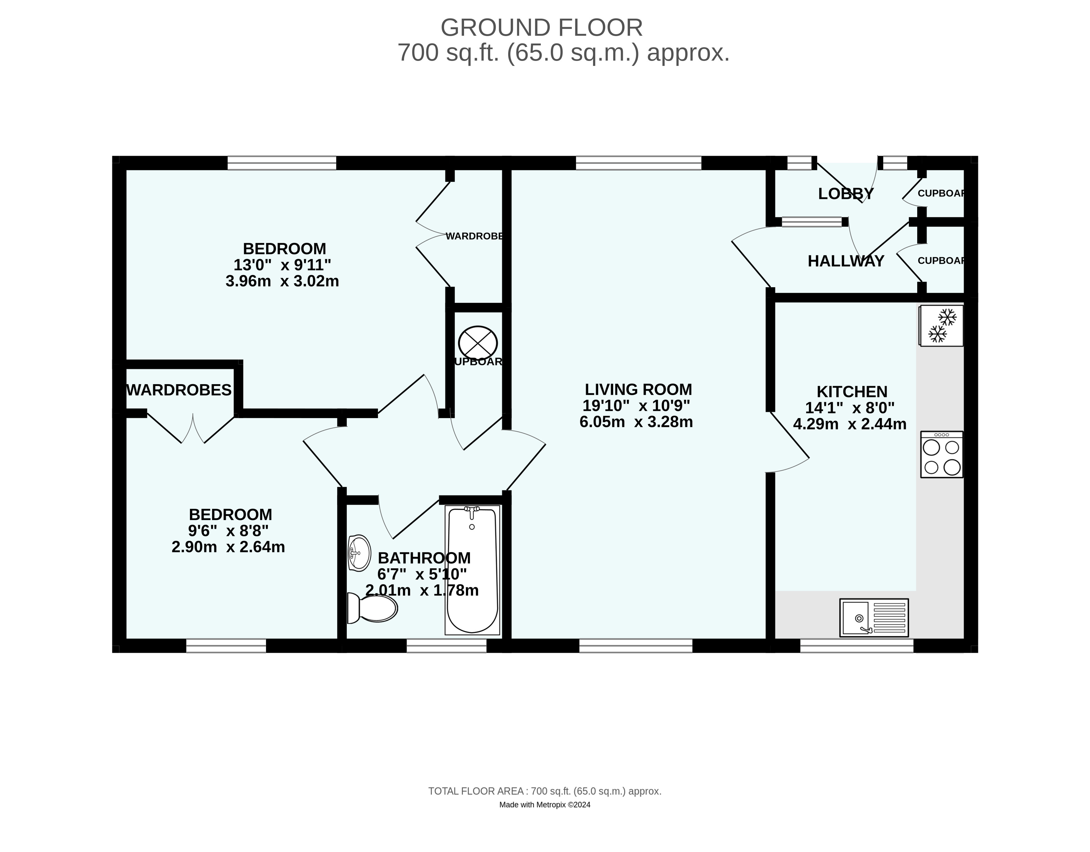 332B, Topsham Road, Exeter floorplan