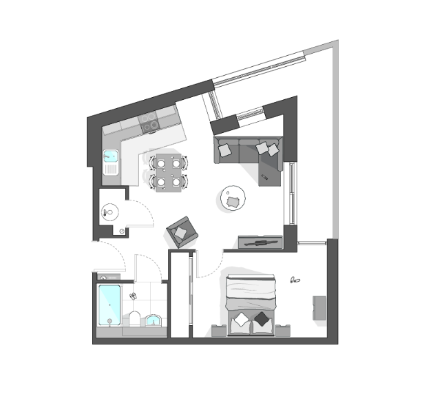 C141, Aston Place, 100 Suffolk Street Queensway, Birmingham floorplan