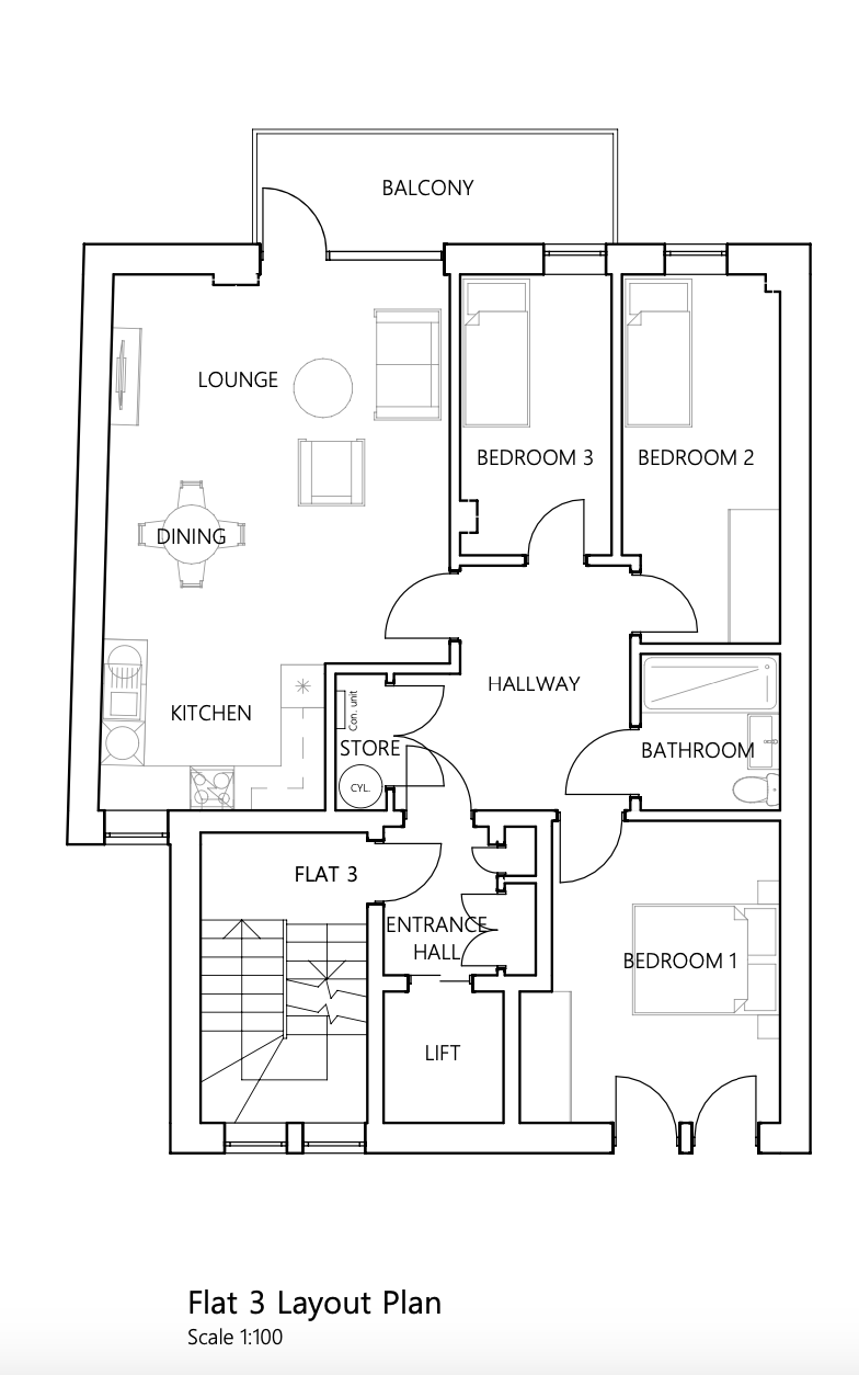 219,Flat 3, Sydenham Road, London floorplan