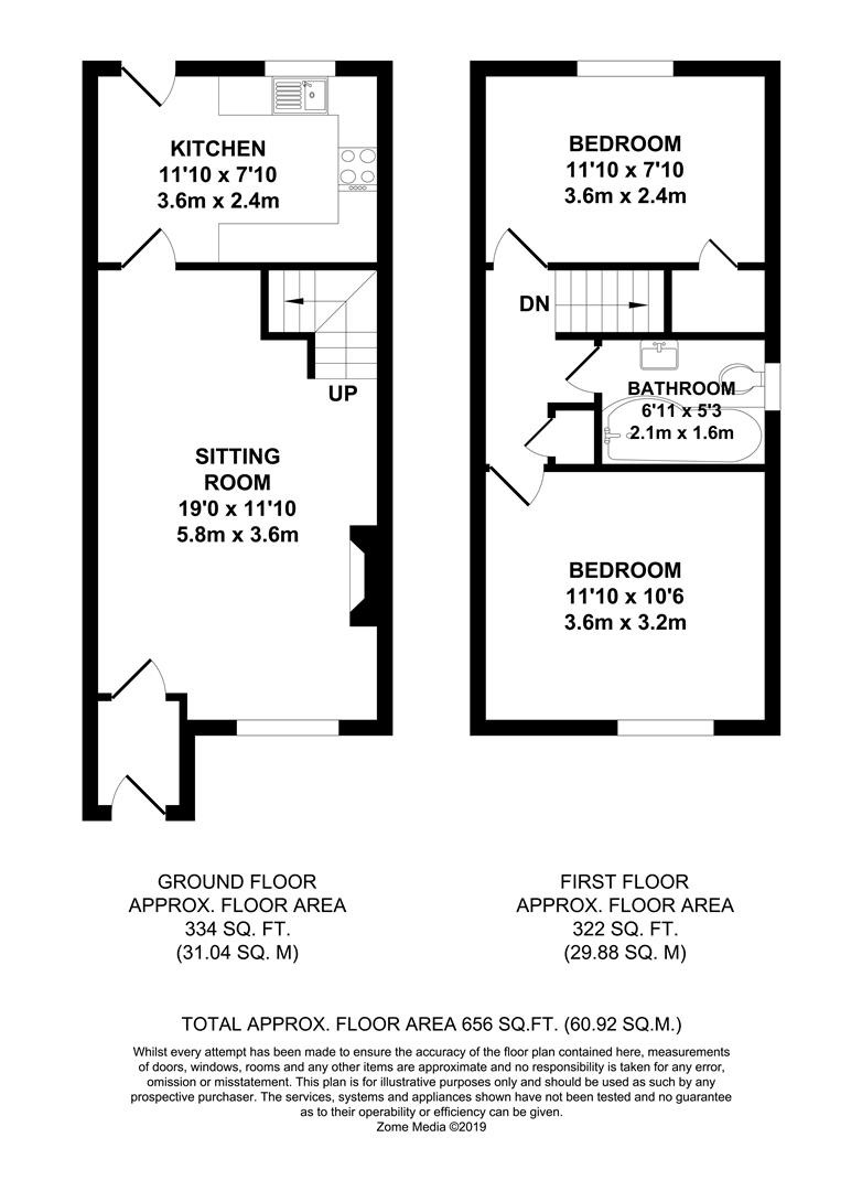 2 Bedrooms End terrace house for sale in Pope Drive, Staplehurst, Tonbridge TN12