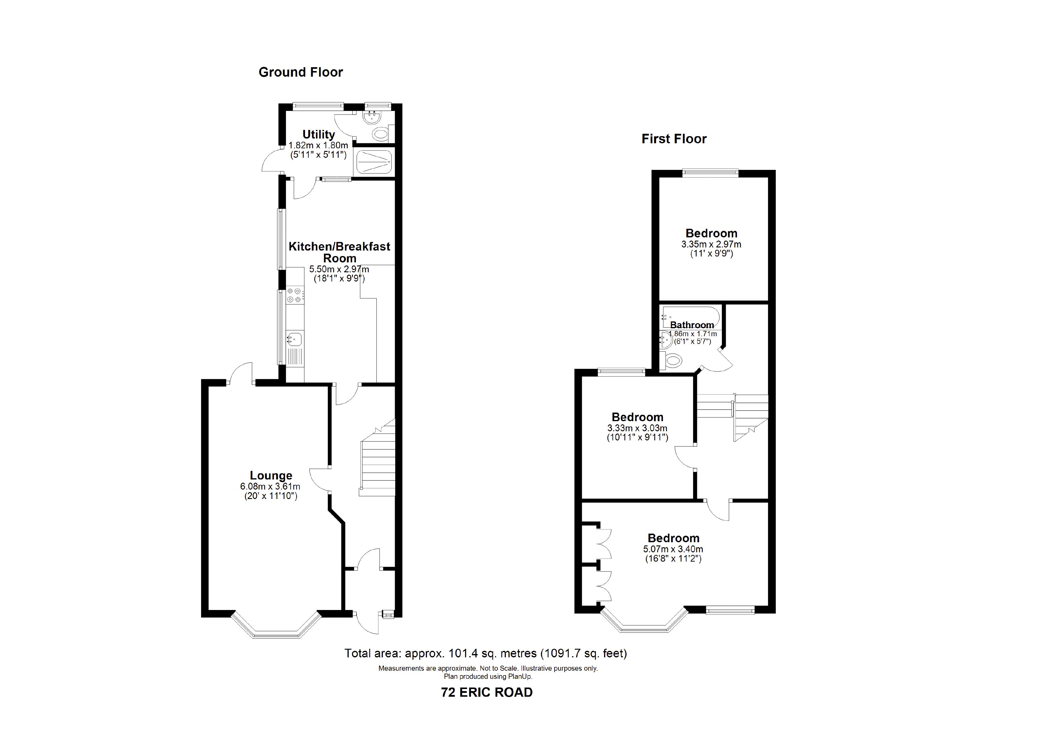 Eric Road, Chadwell Heath RM6, 3 bedroom terraced house for sale
