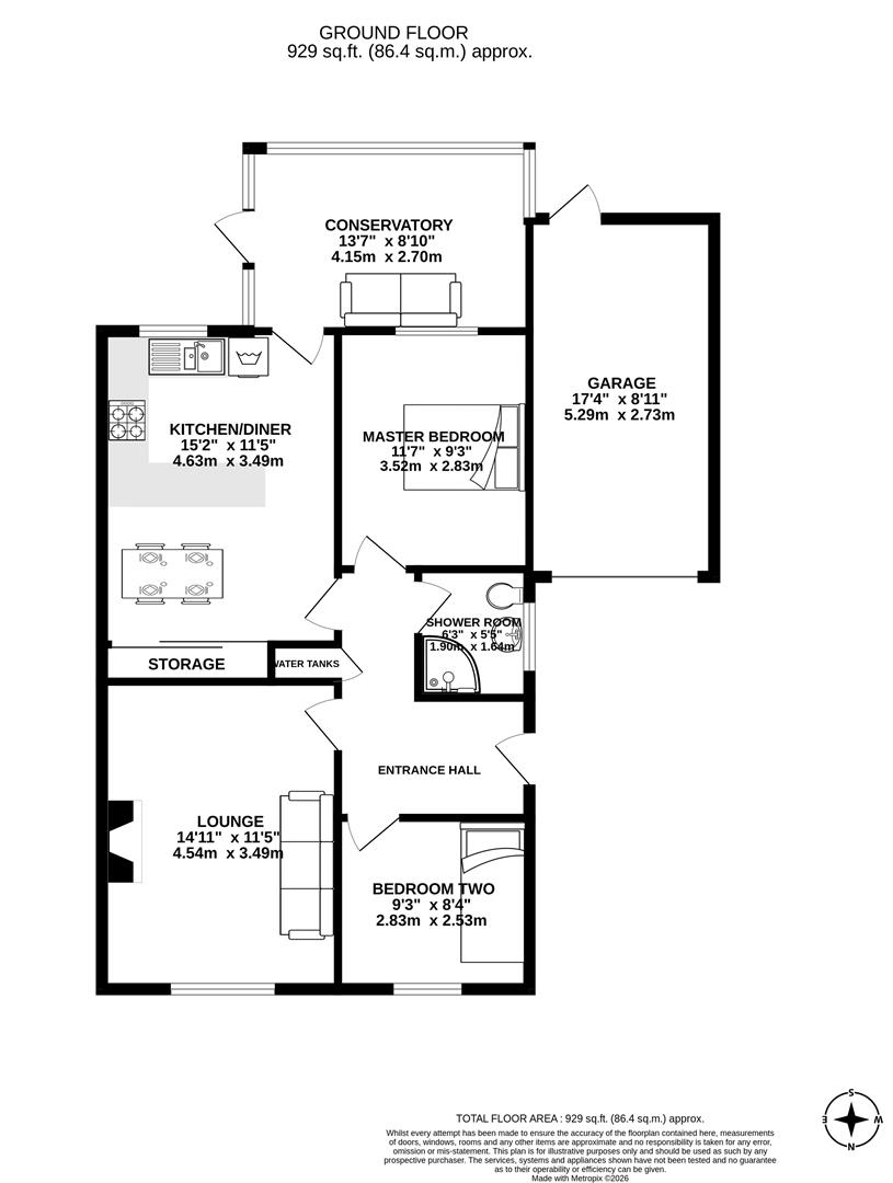 6, Mardale Crescent, Leyland floorplan