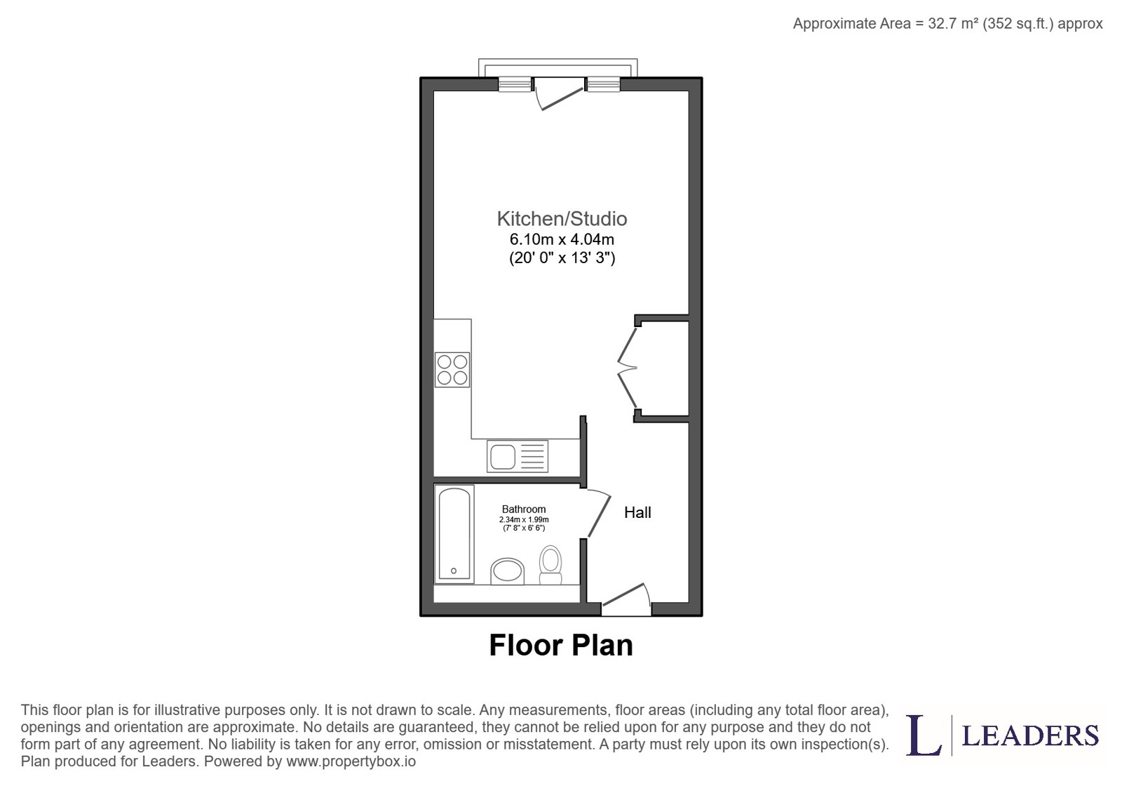 Flat 25, Enterprise Place, 175 Church Street East floorplan