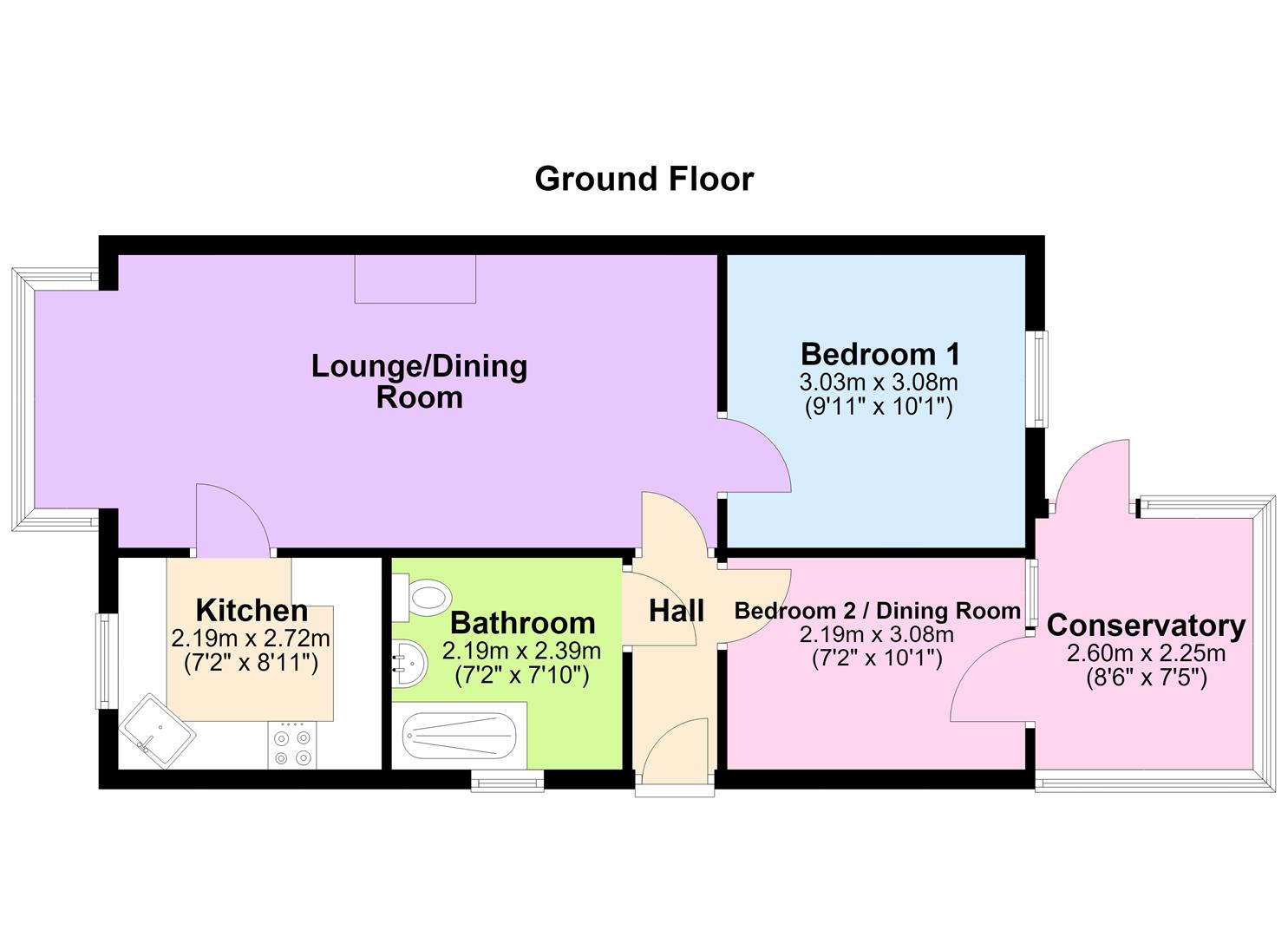 24, Beverstone, Peterborough floorplan
