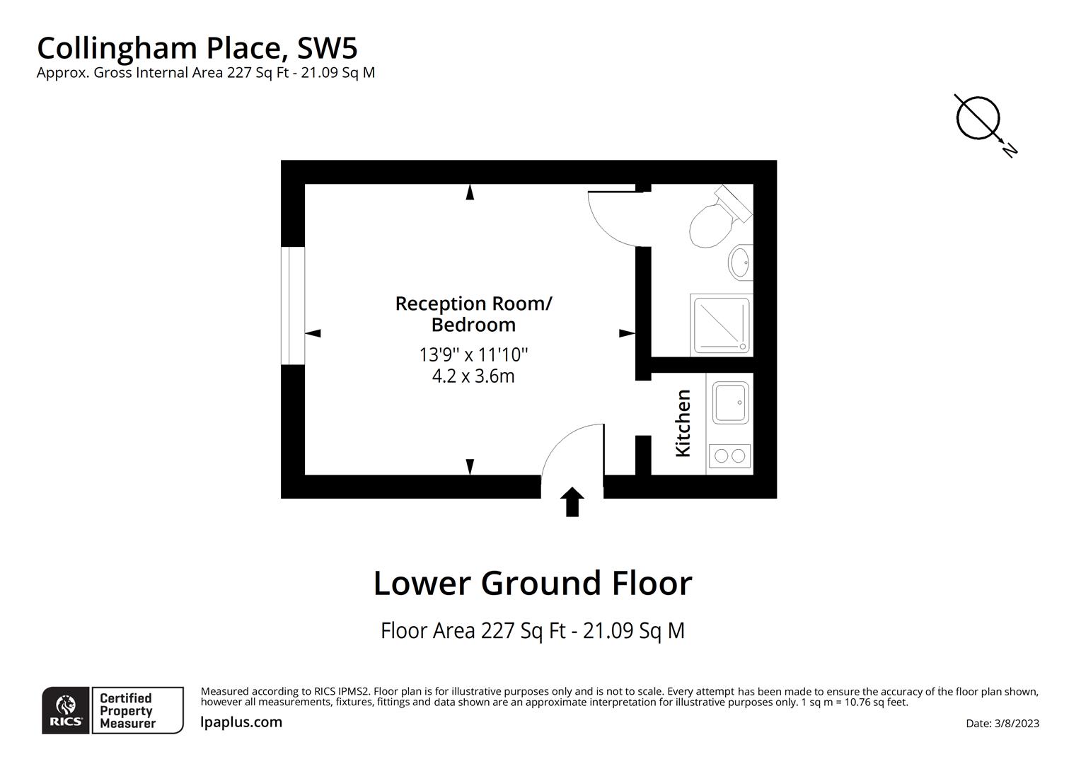 Collingham Place, London floorplan