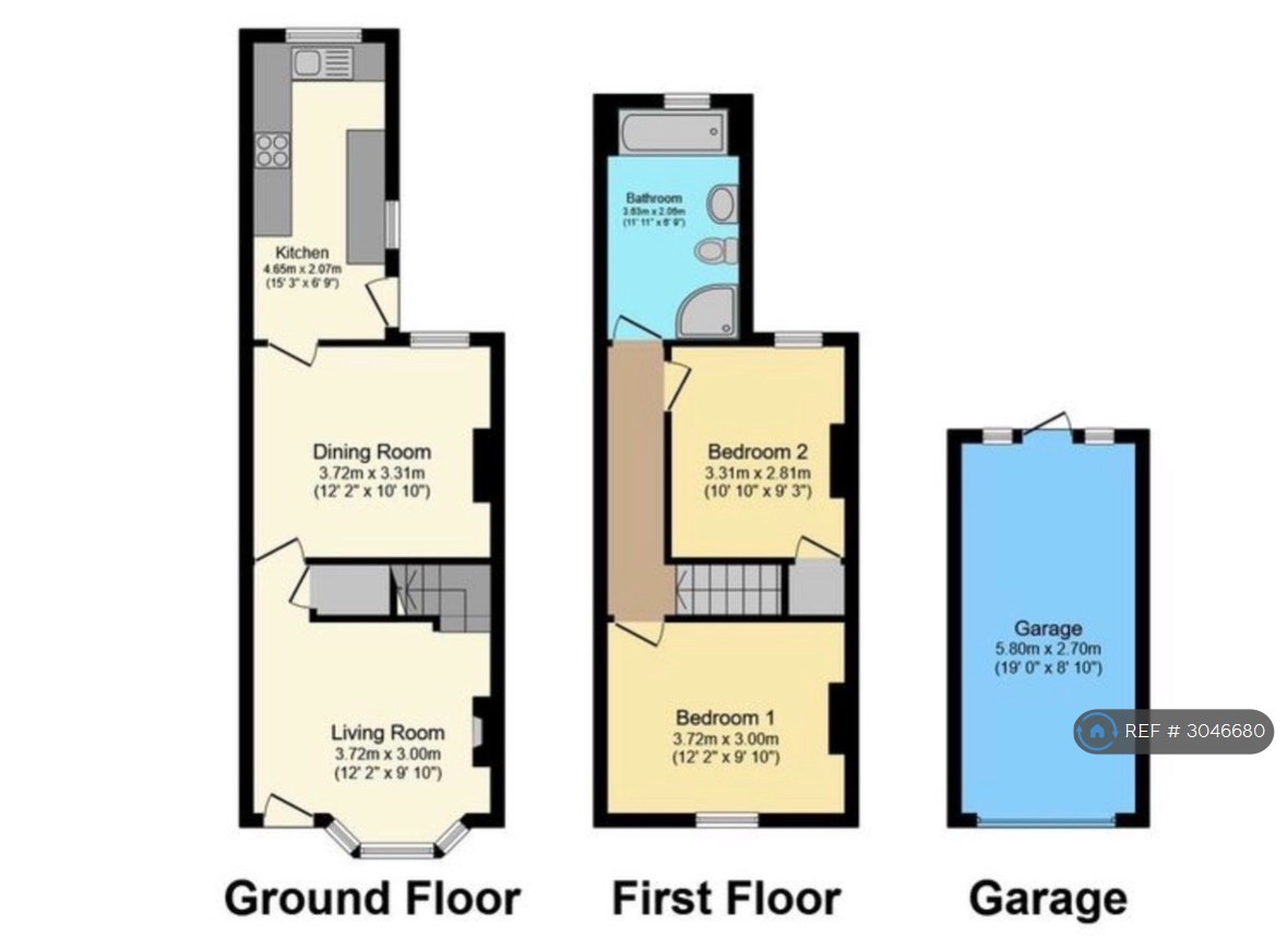 Kent Road, Grays floorplan