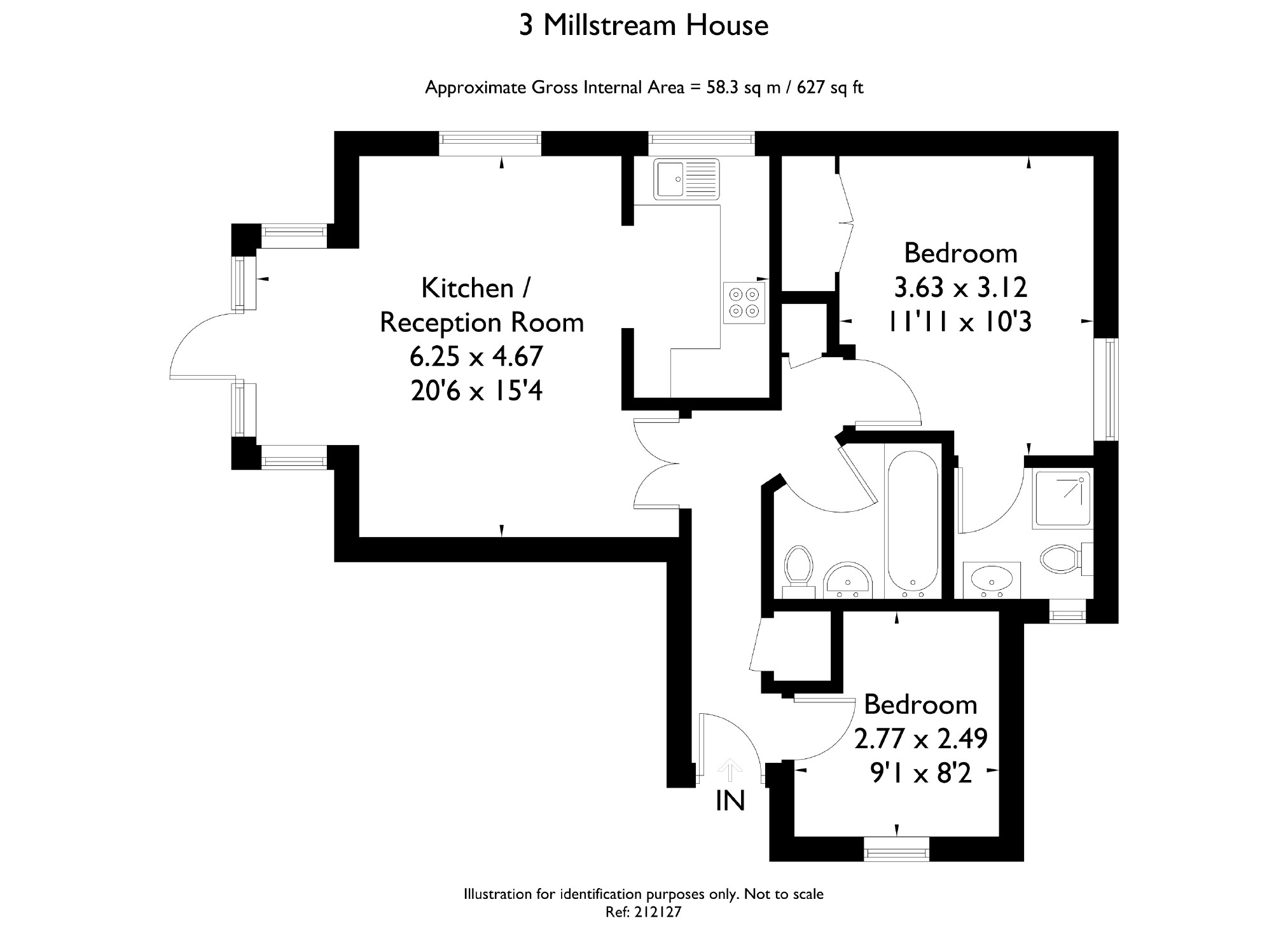 2 bed flat for sale in Millstream House, Two Rivers Way, Newbury