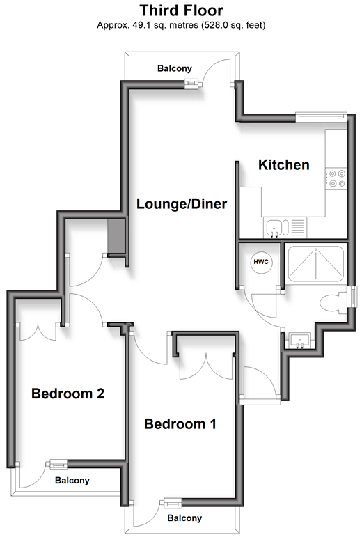 Sandwich Road Nonington, Canterbury floorplan