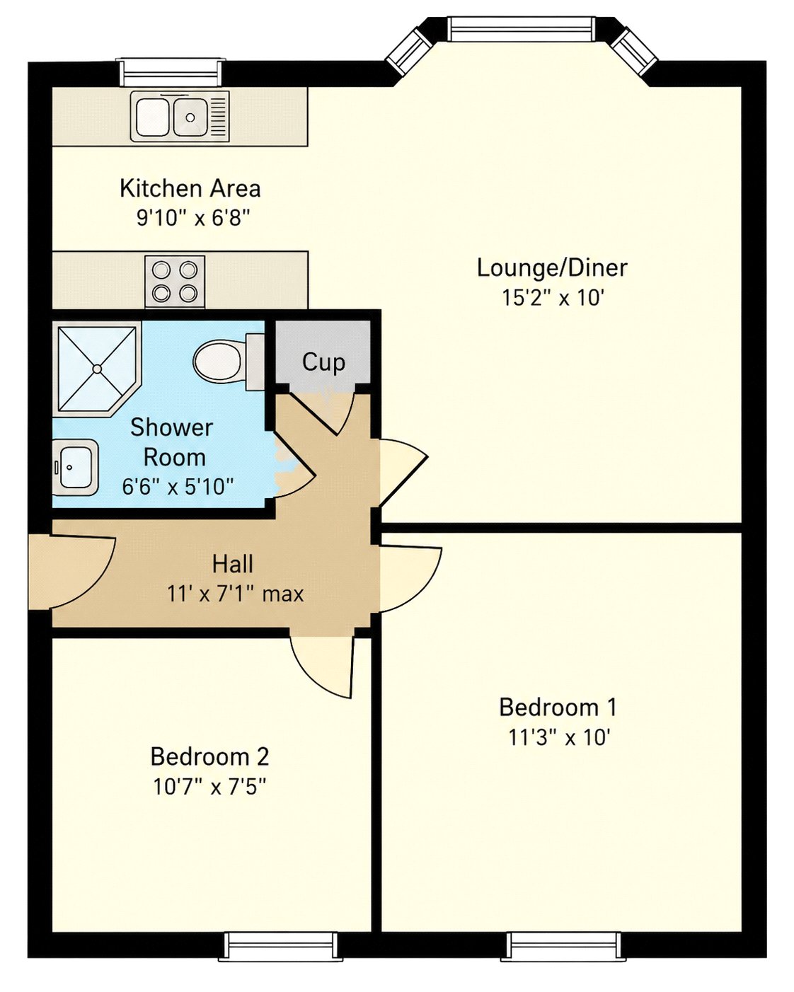 Apartment 4, Atlantic Court,, Northfield Road, Ilfracombe floorplan