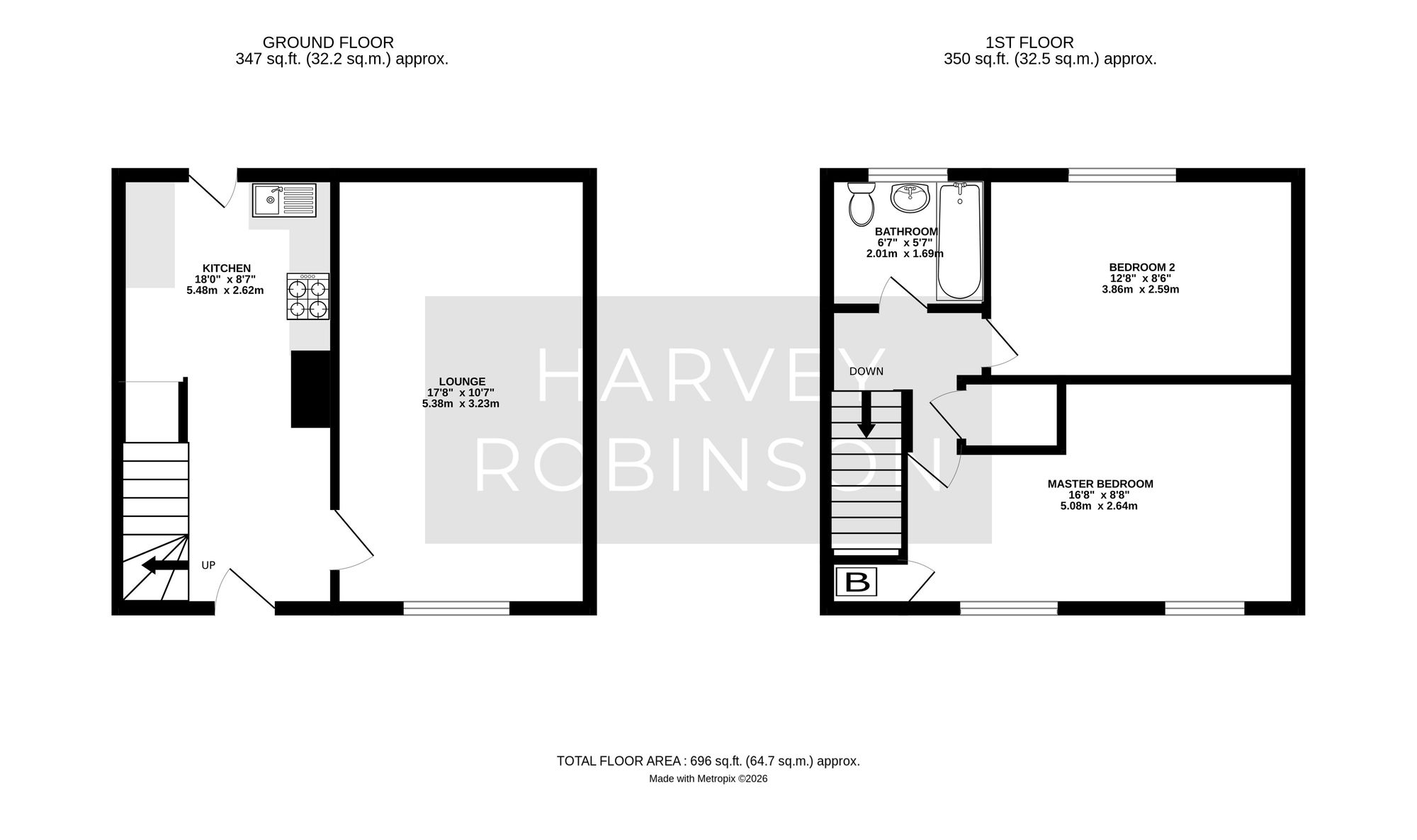 32 Beech Close, Huntingdon floorplan