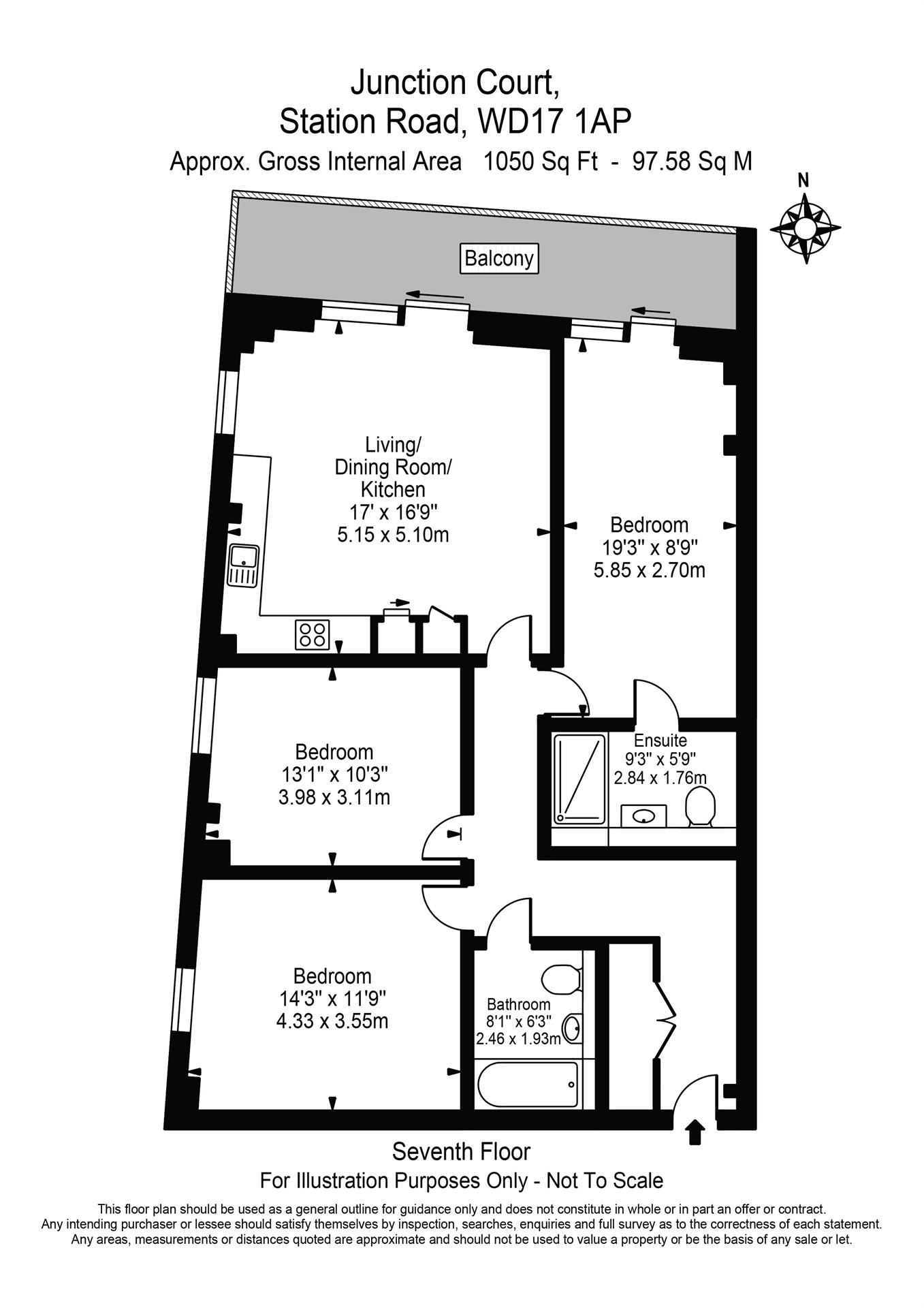 Plot 24, Junction Court, Watford floorplan