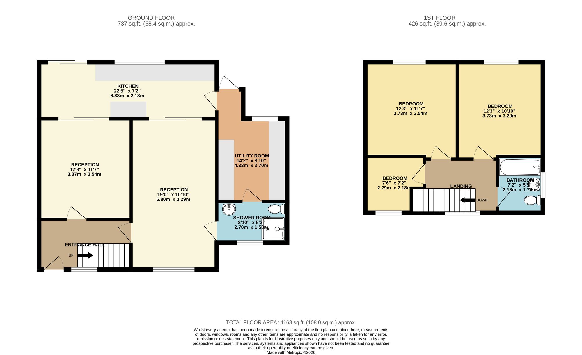 19 Tynewydd, Tredegar floorplan