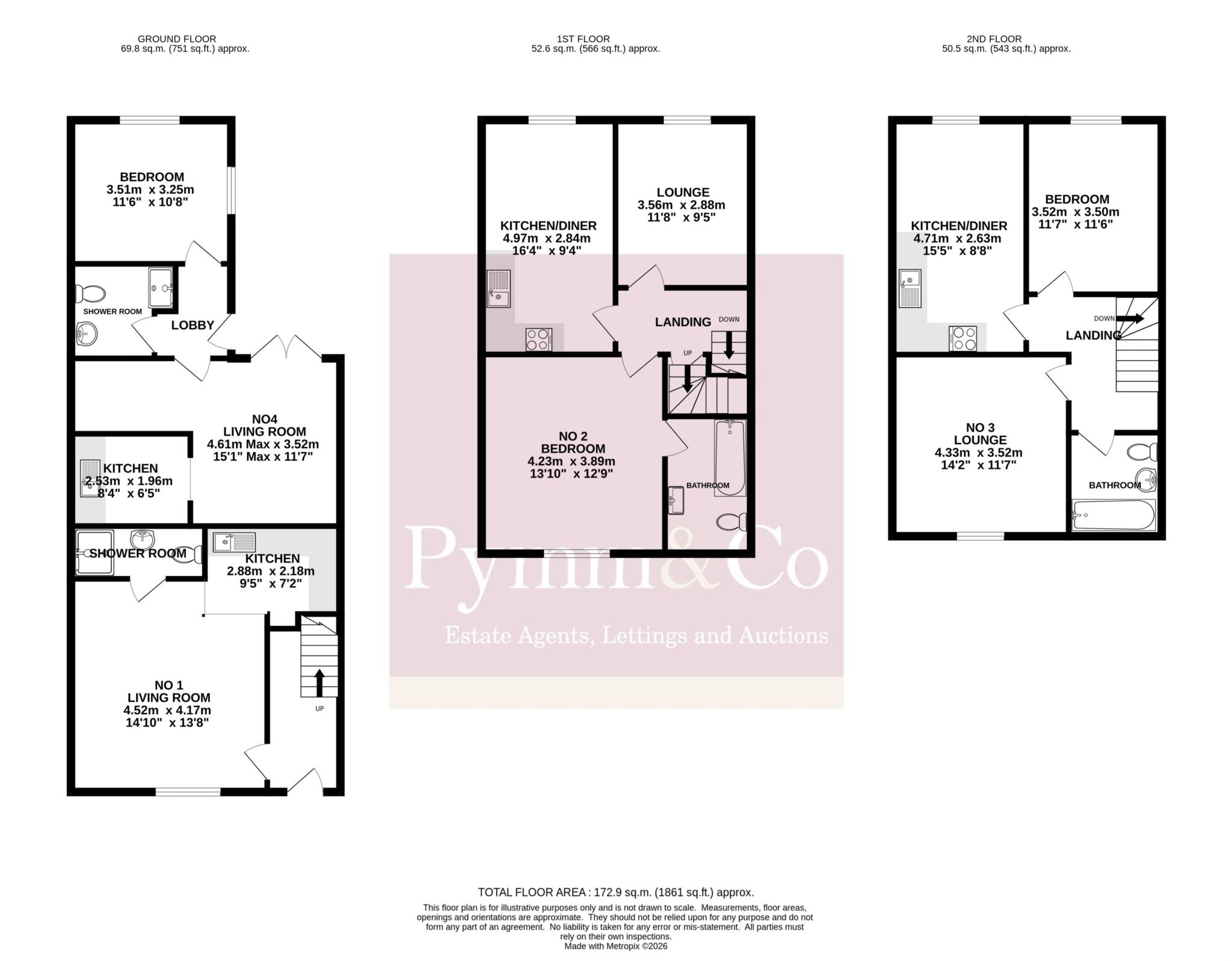 Flats 1 To 4, Lower Clarence Road, Norwich floorplan