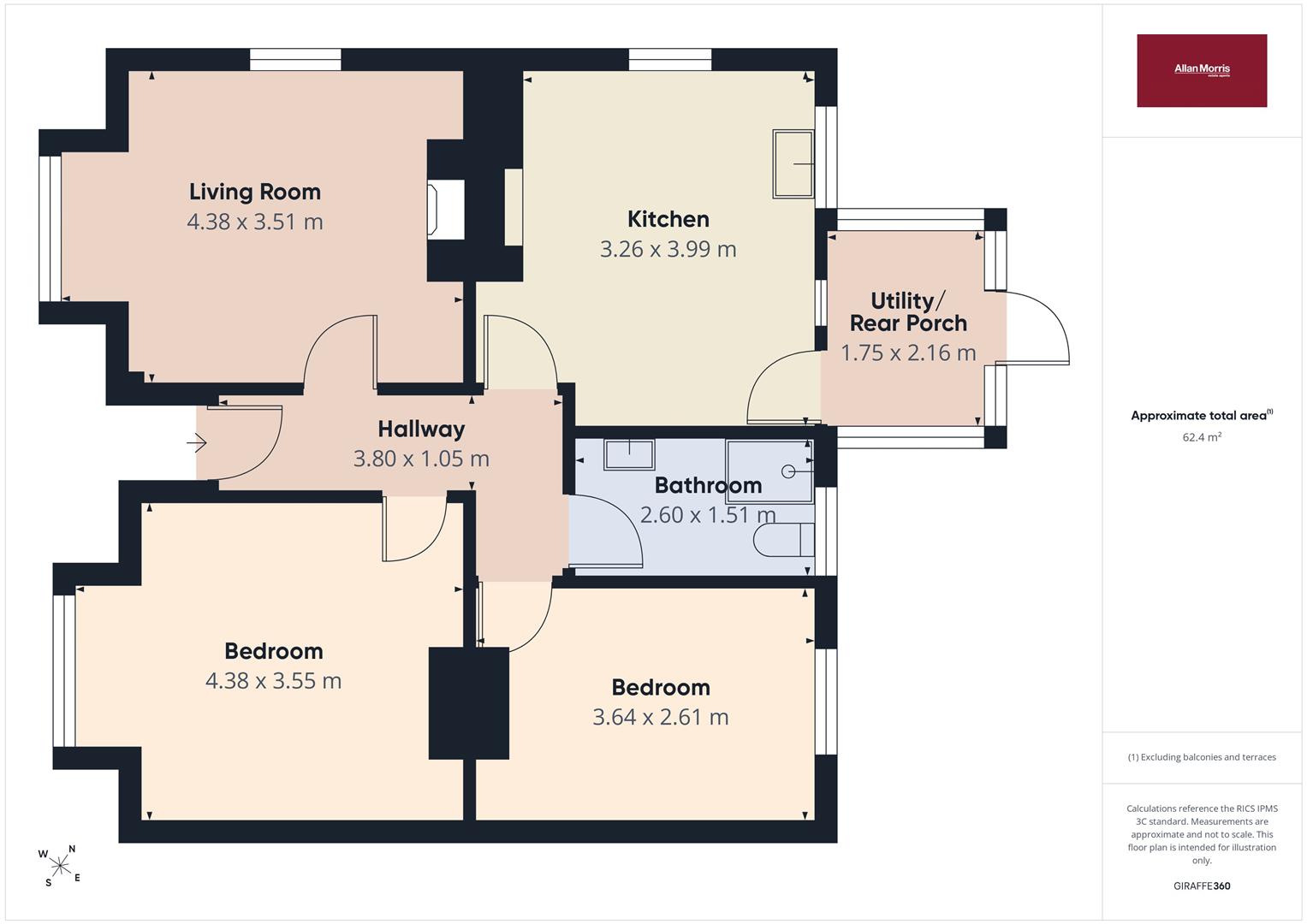 4, Redland Road, Malvern floorplan