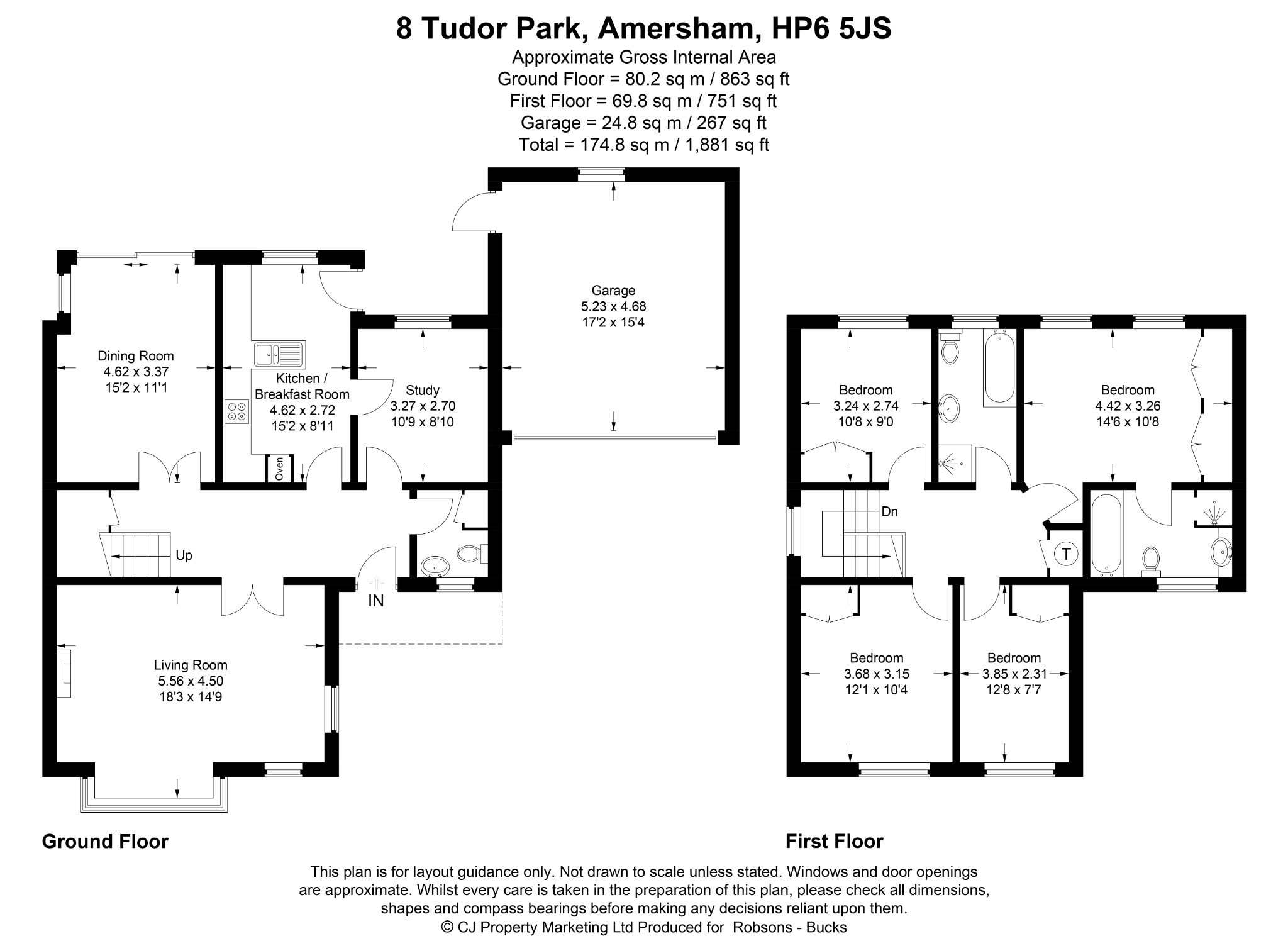 8 Tudor Park, Amersham floorplan