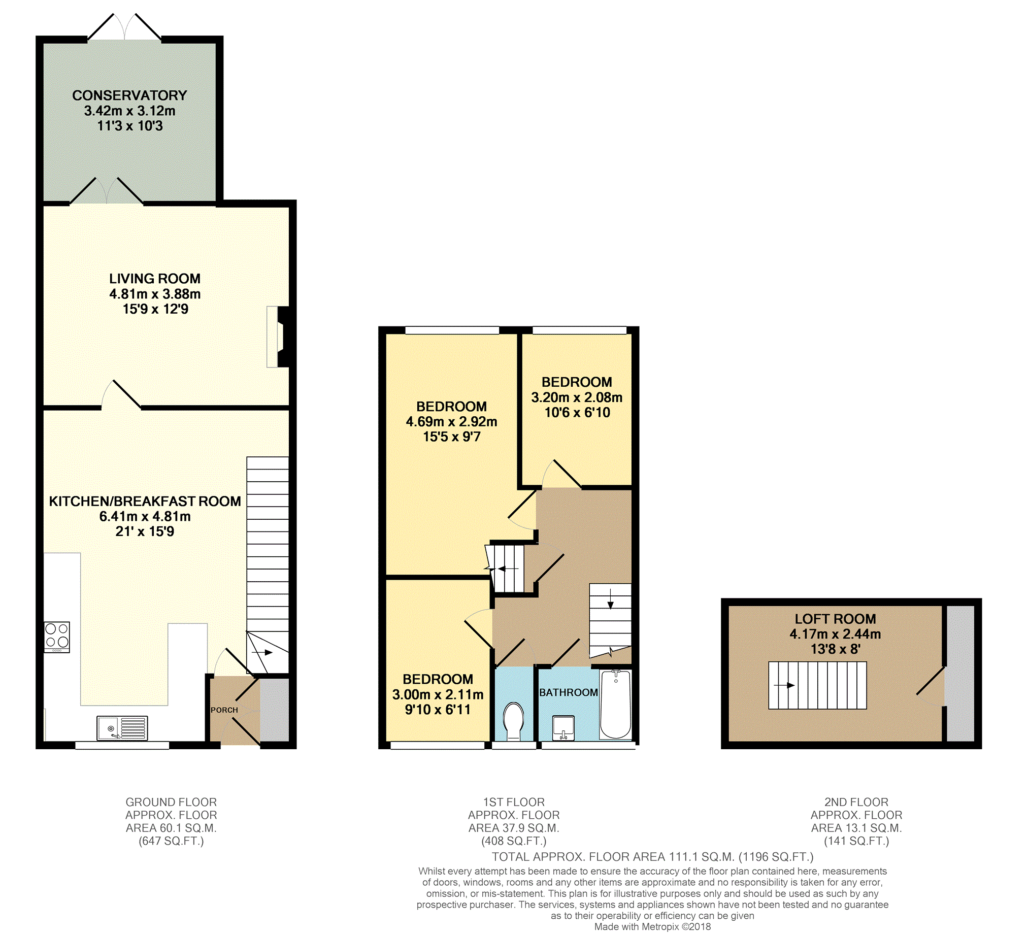 3 Bedrooms Terraced house for sale in Swallowtail Road, Horsham RH12