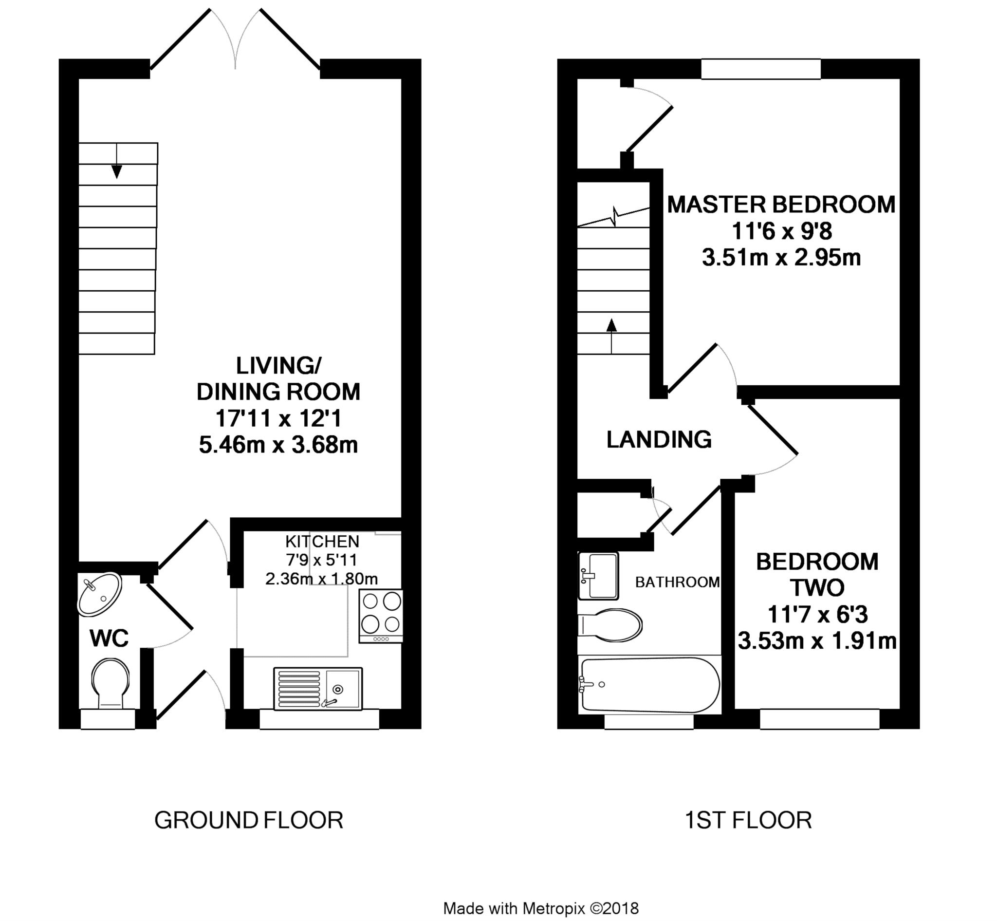 2 Bedrooms Terraced house for sale in Statham Court, Bracknell RG42