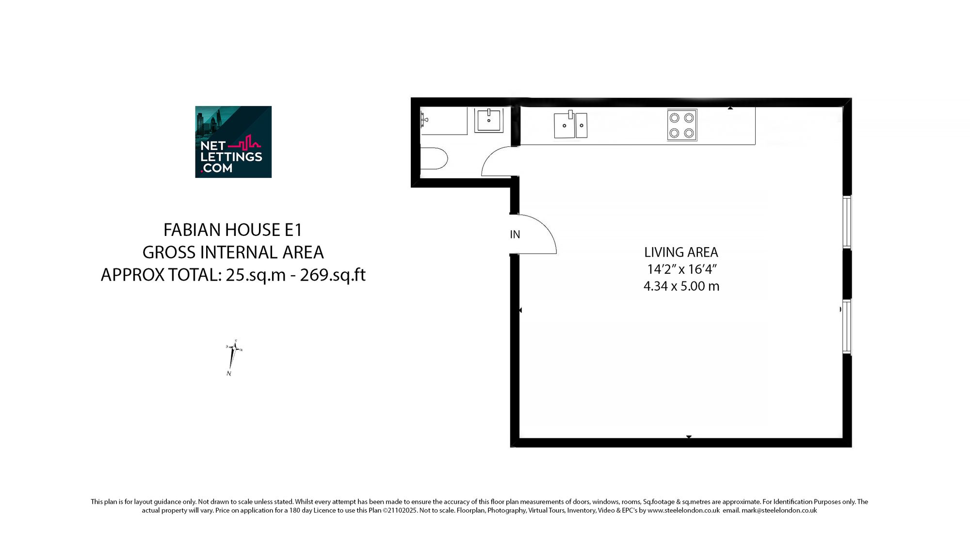 Flat 9C Fabian House, 143A Cannon Street Road, London, London floorplan