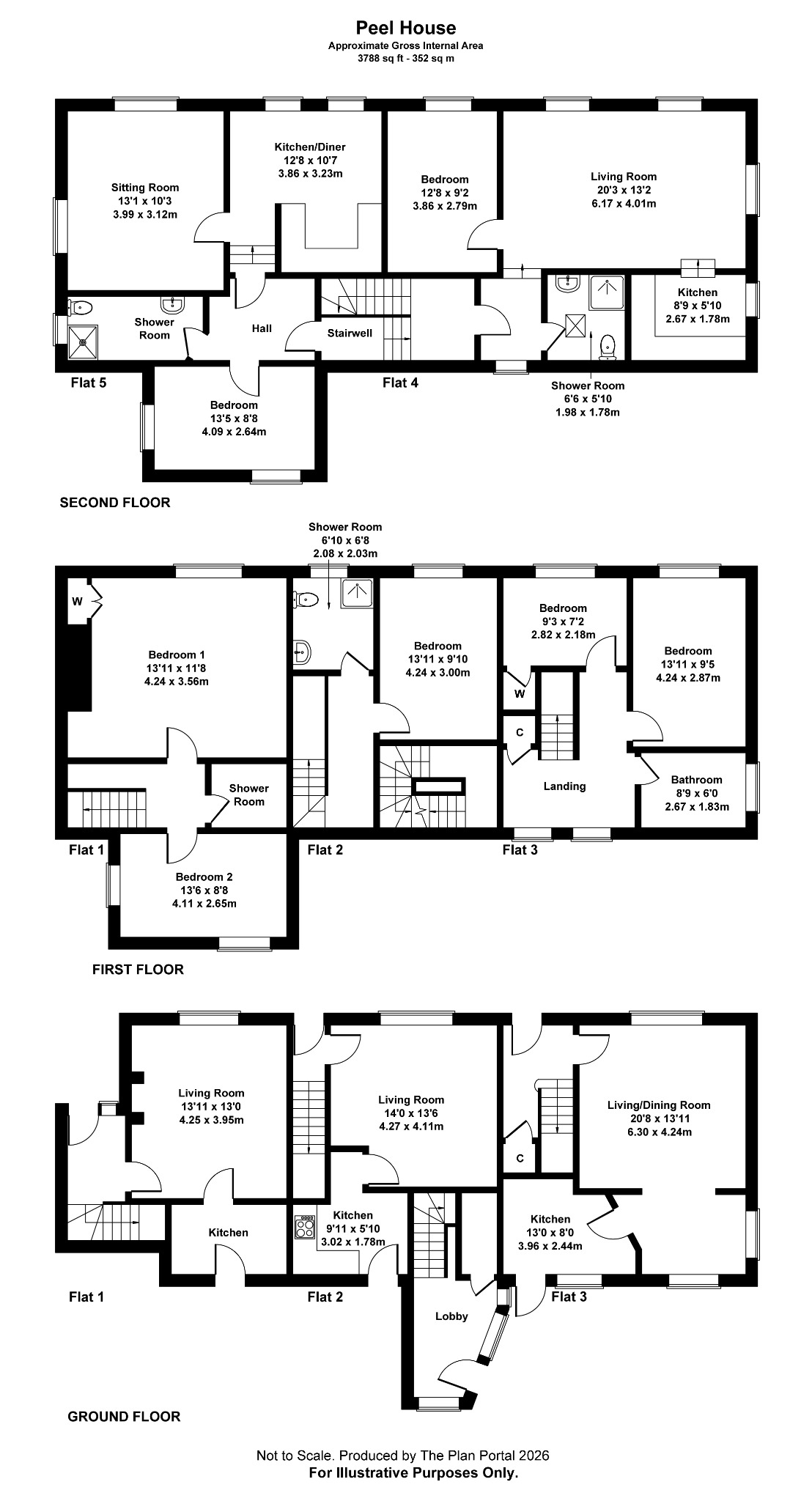 Peel House, St James Street, Okehampton floorplan