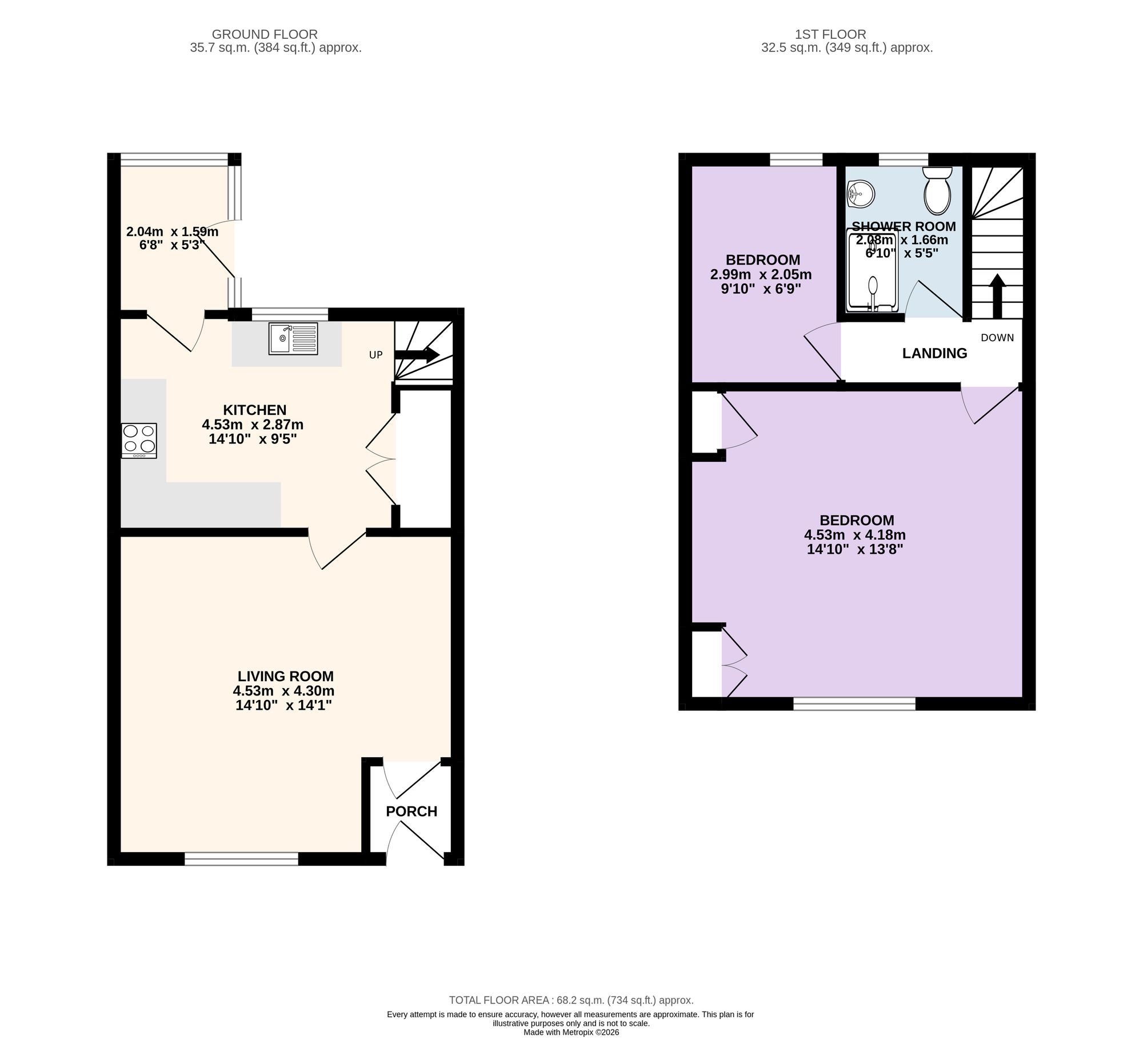 1 Doctors Row, Preston floorplan