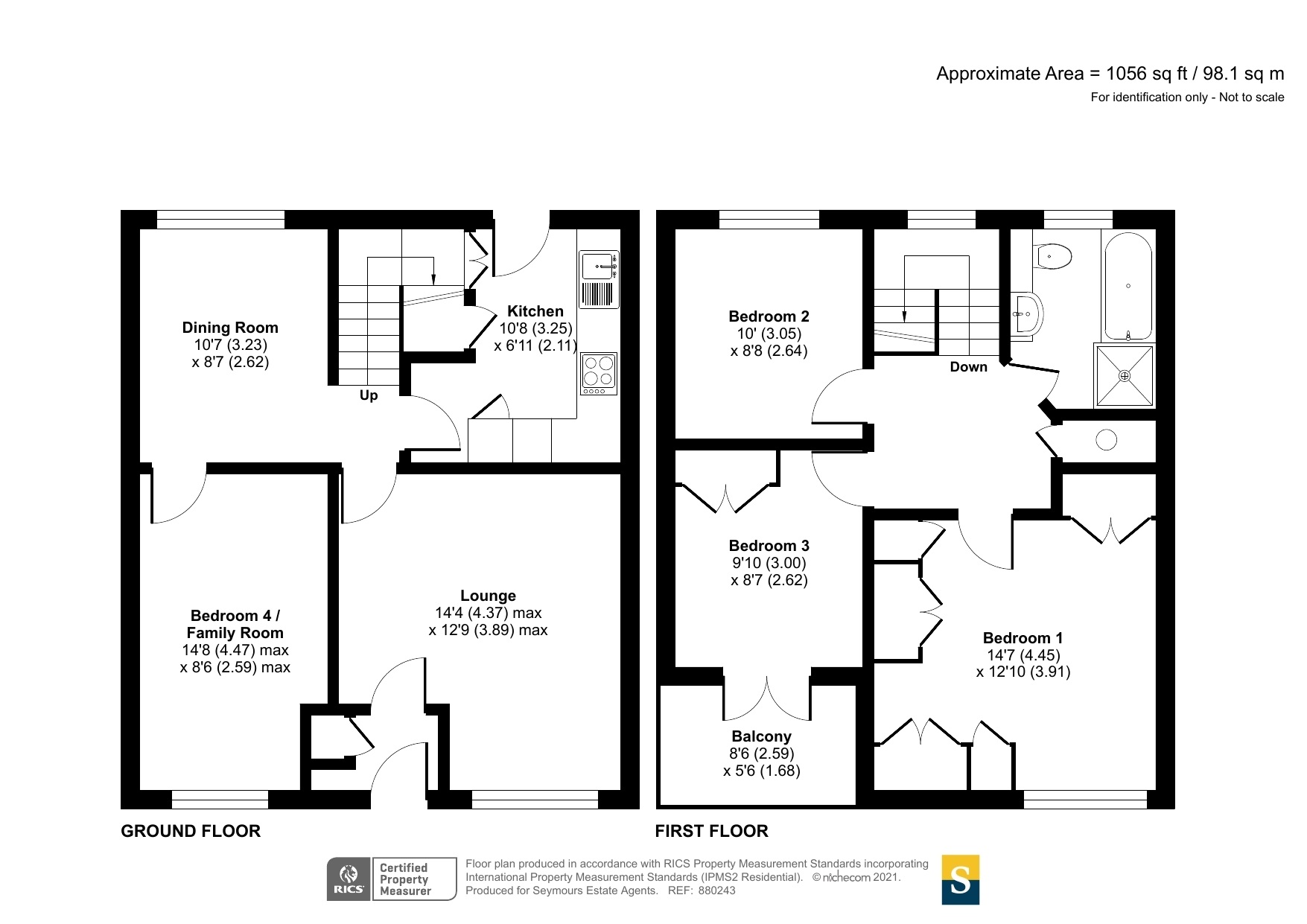 Wey Barton, Byfleet, West Byfleet KT14, 4 bedroom terraced house for