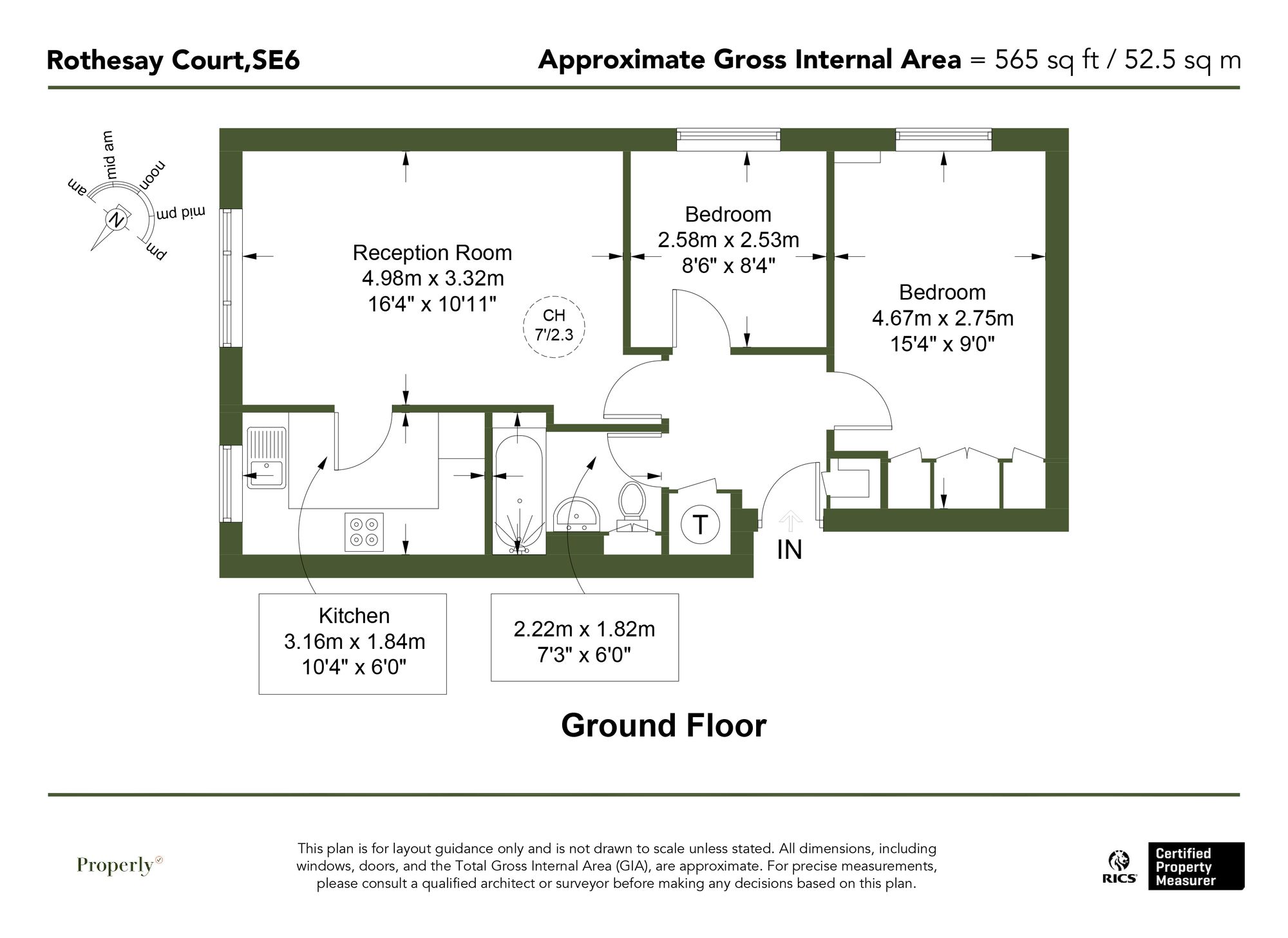 Flat 2, Rothesay Court Cumberland Place, London floorplan