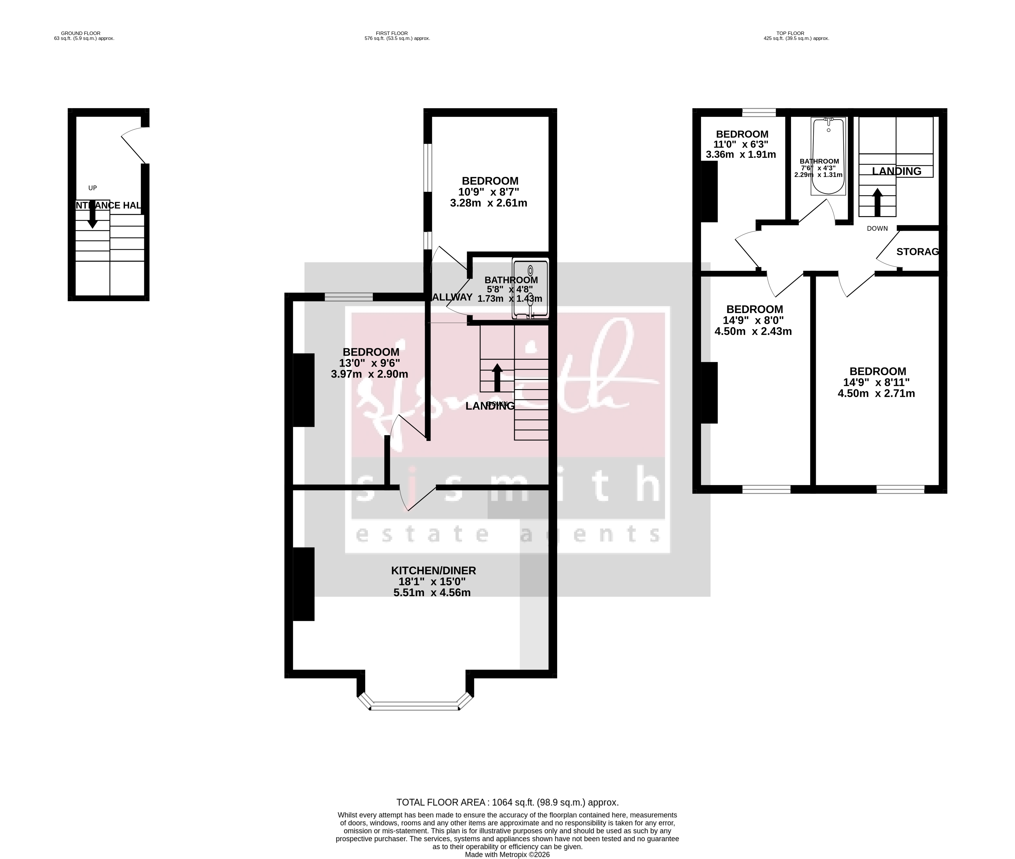 84A, High Street, Egham floorplan