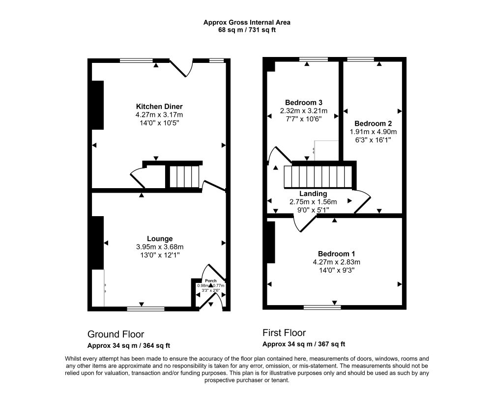 52, Victoria Road, Wigan floorplan